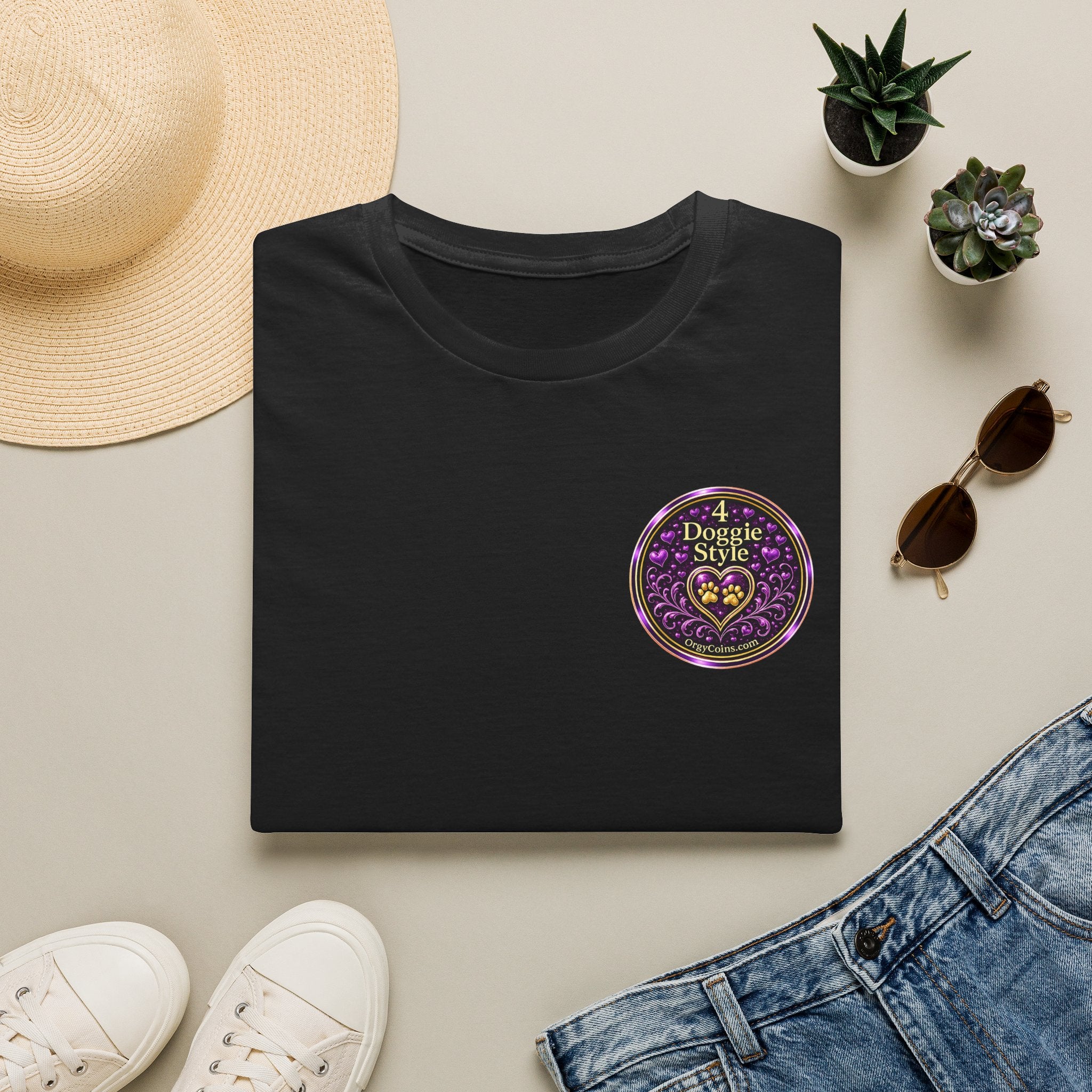 Doggie Style Heart Logo T-Shirt — Orgy Coin 4