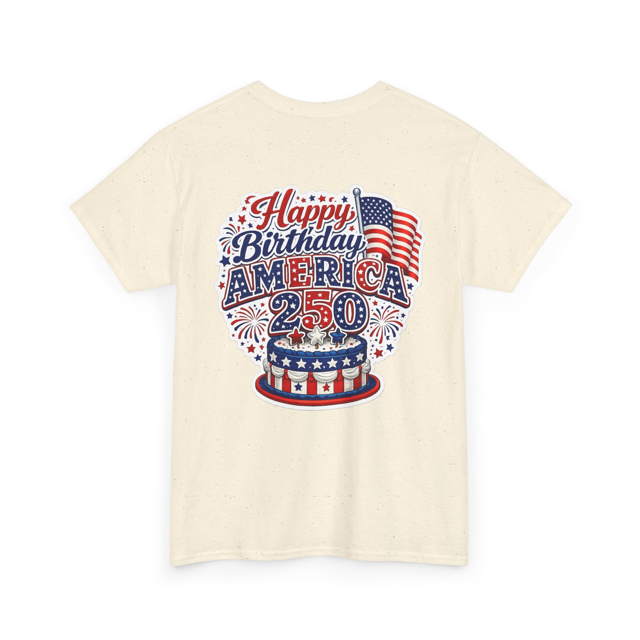 American Flag Hot Air Balloon Tee — "Happy Birthday America 250" Patriotic T-Shirt