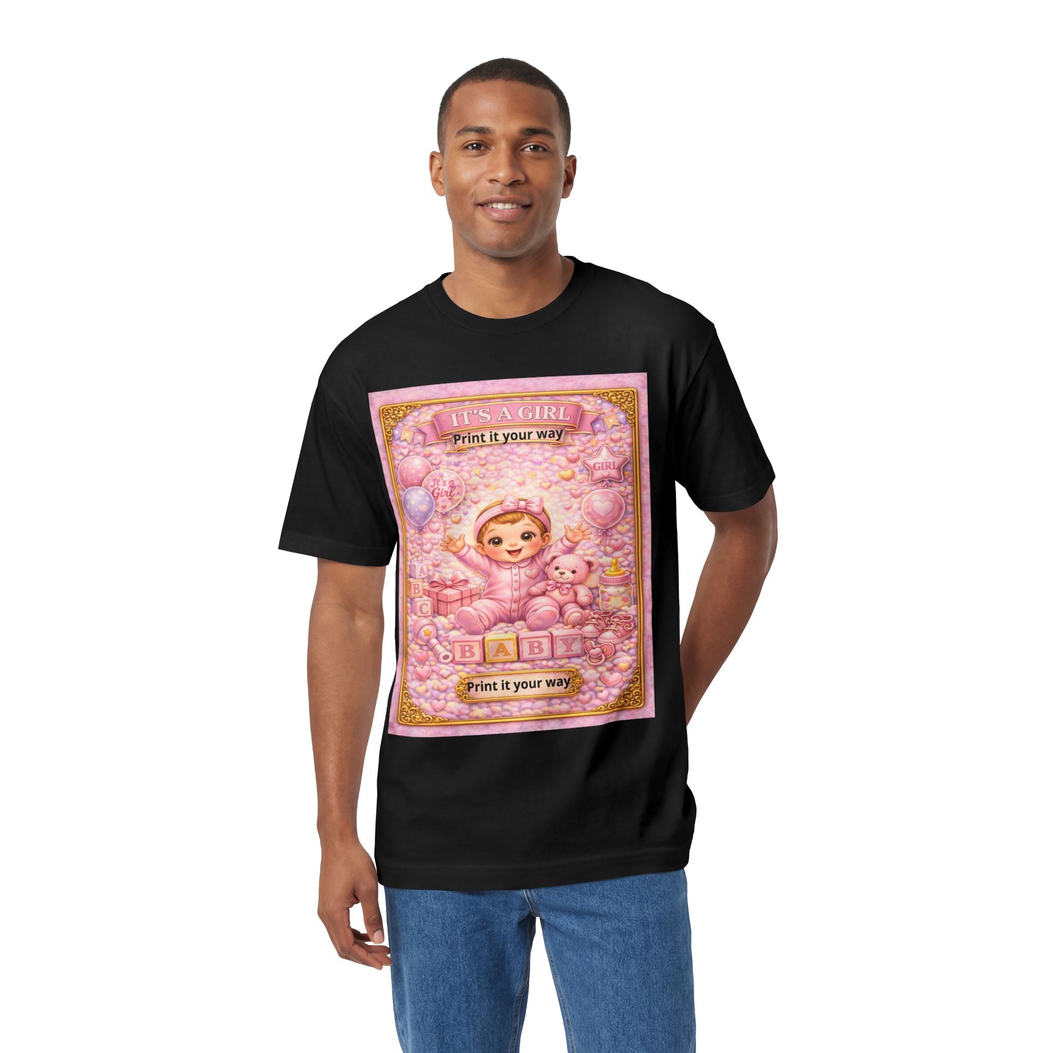 Kawaii Baby Bear Graphic Tee — Pink Cute Retro Nursery Print