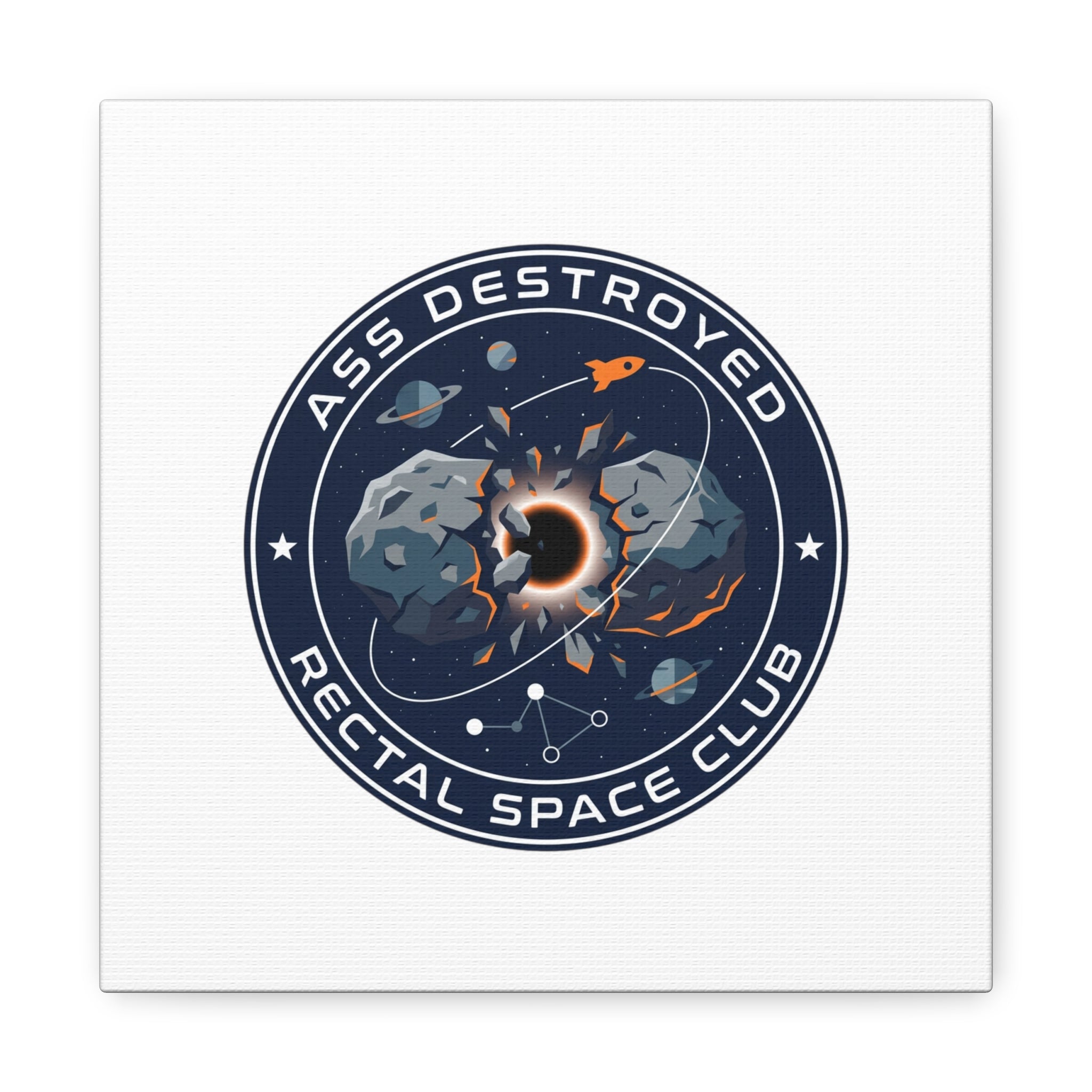 Cosmic Mission Patch Canvas | Space, Rocket, Astronaut, Deep Space