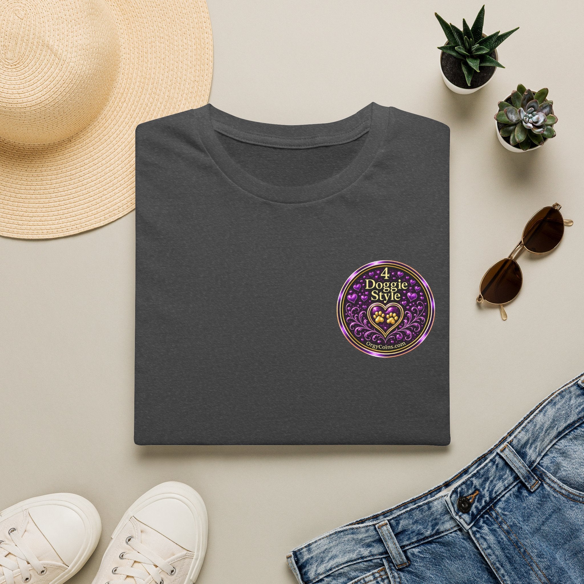 Doggie Style Heart Logo T-Shirt — Orgy Coin 4
