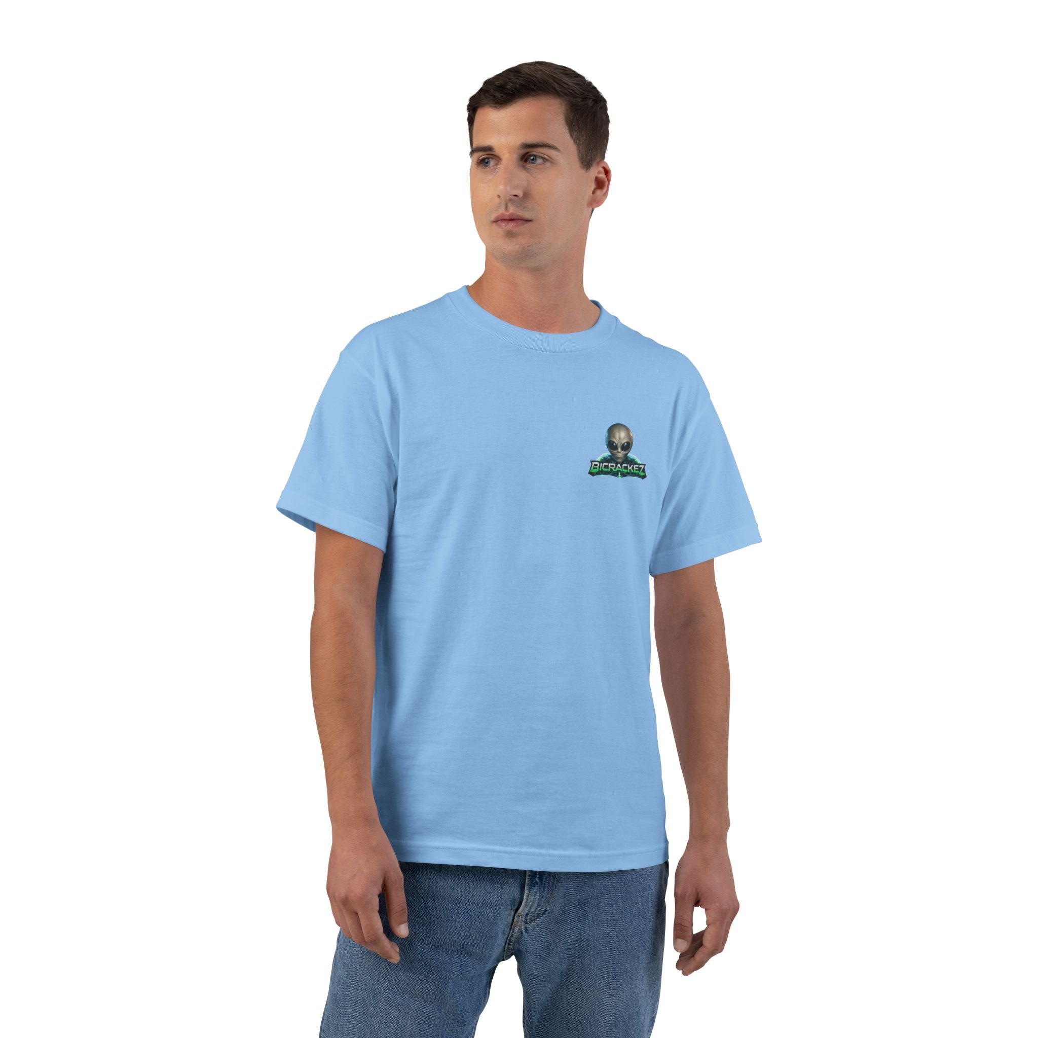 Alien Meditation Graphic T-Shirt — 'See No Evil' Trio Sci‑Fi Tee