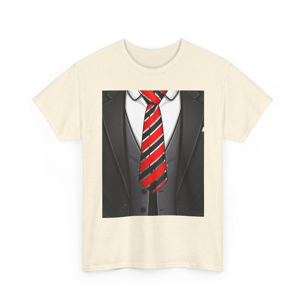 Suit & Red Striped Tie Graphic Tee