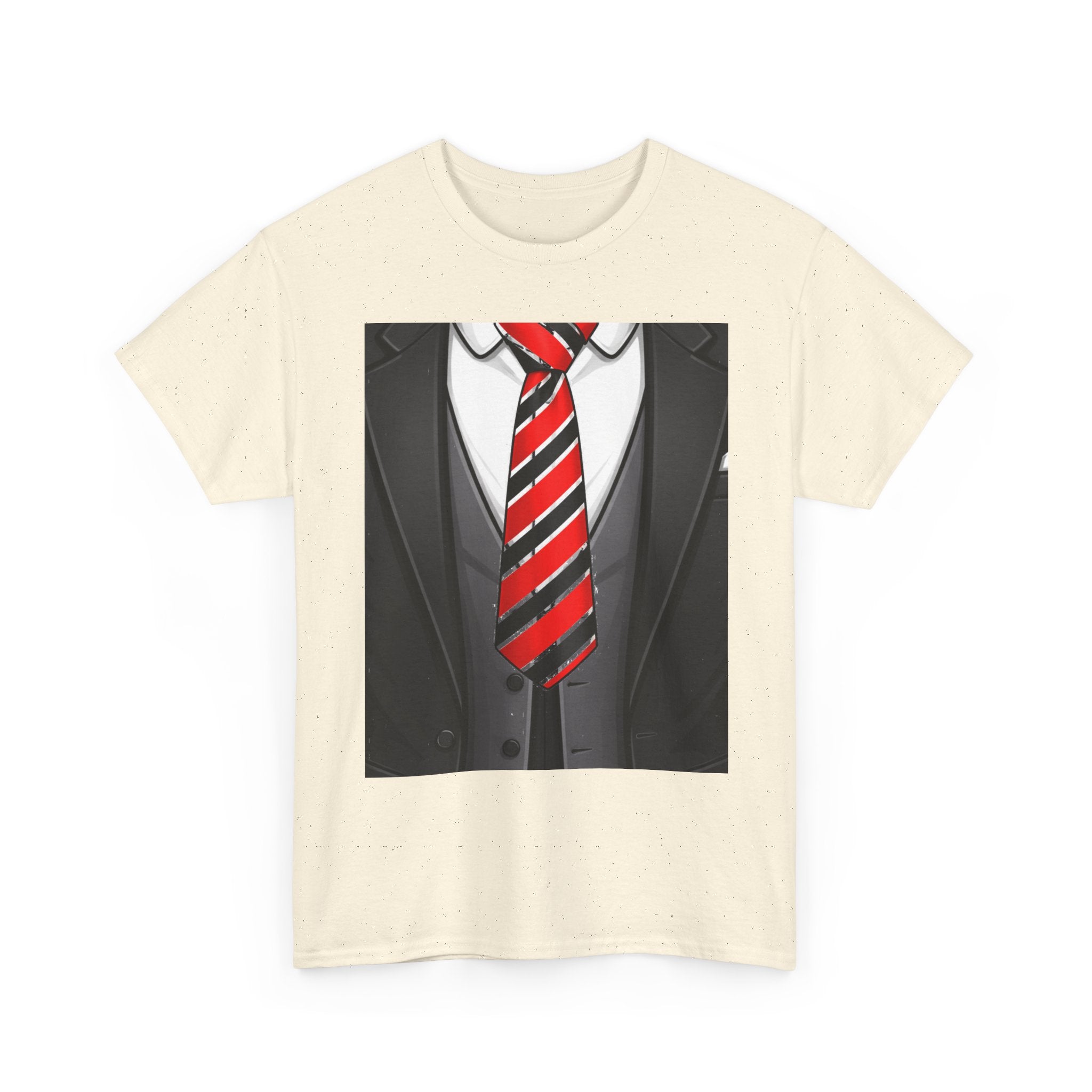 Suit & Red Striped Tie Graphic Tee