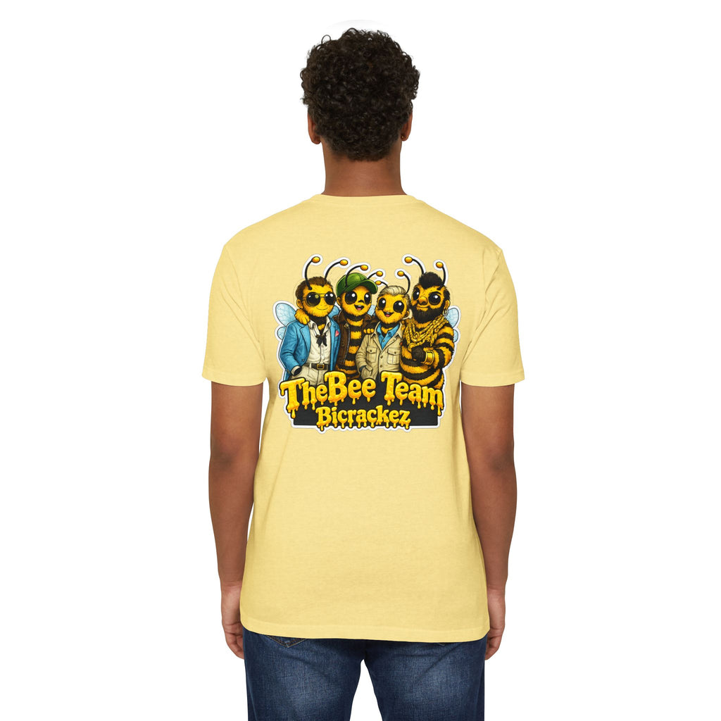 Bee Team Graphic T-Shirt — 'The Bee Team Bcrackez' Cartoon Logo Tee