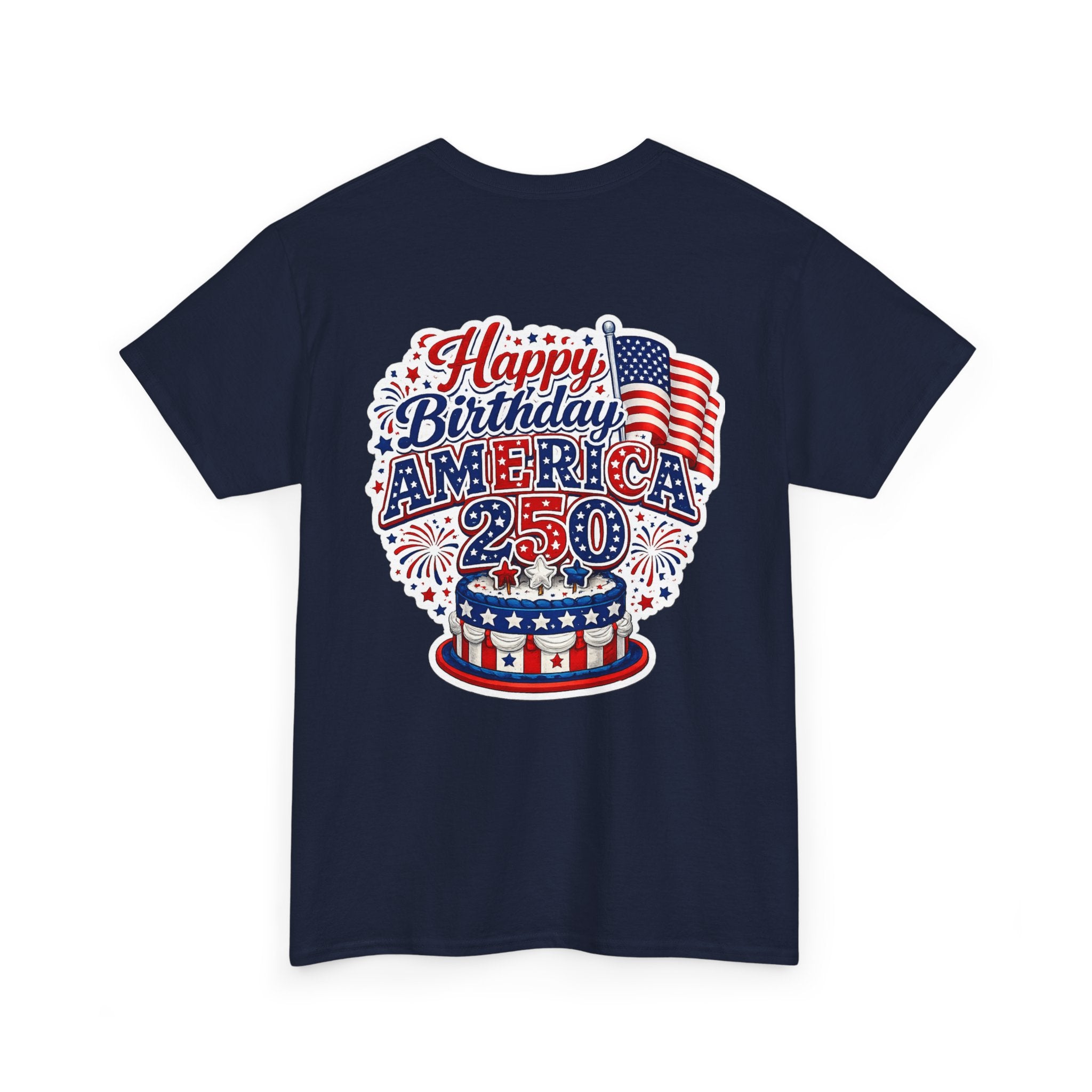 American Flag Hot Air Balloon Tee — "Happy Birthday America 250" Patriotic T-Shirt