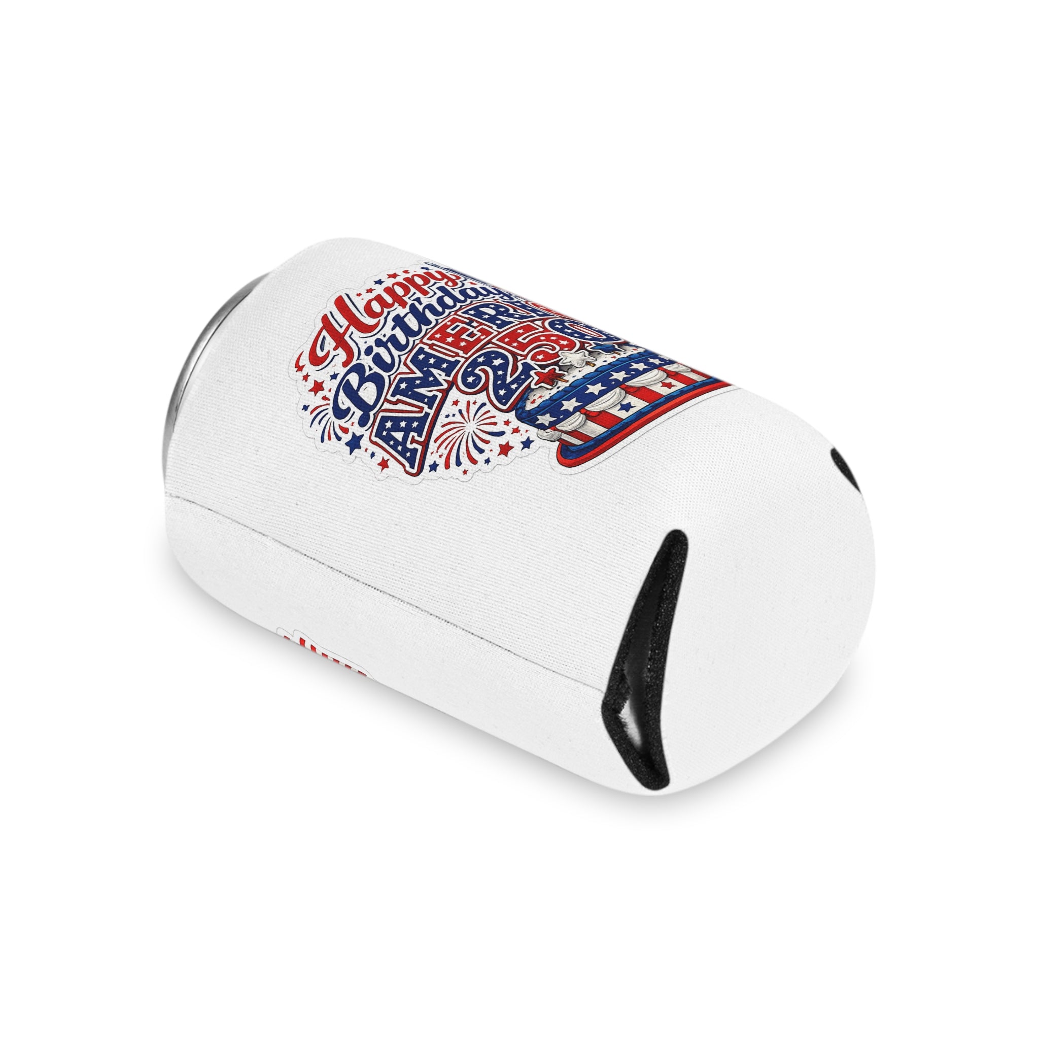 Can Cooler - "Happy Birthday America 250" Patriotic 4th of July Koozie