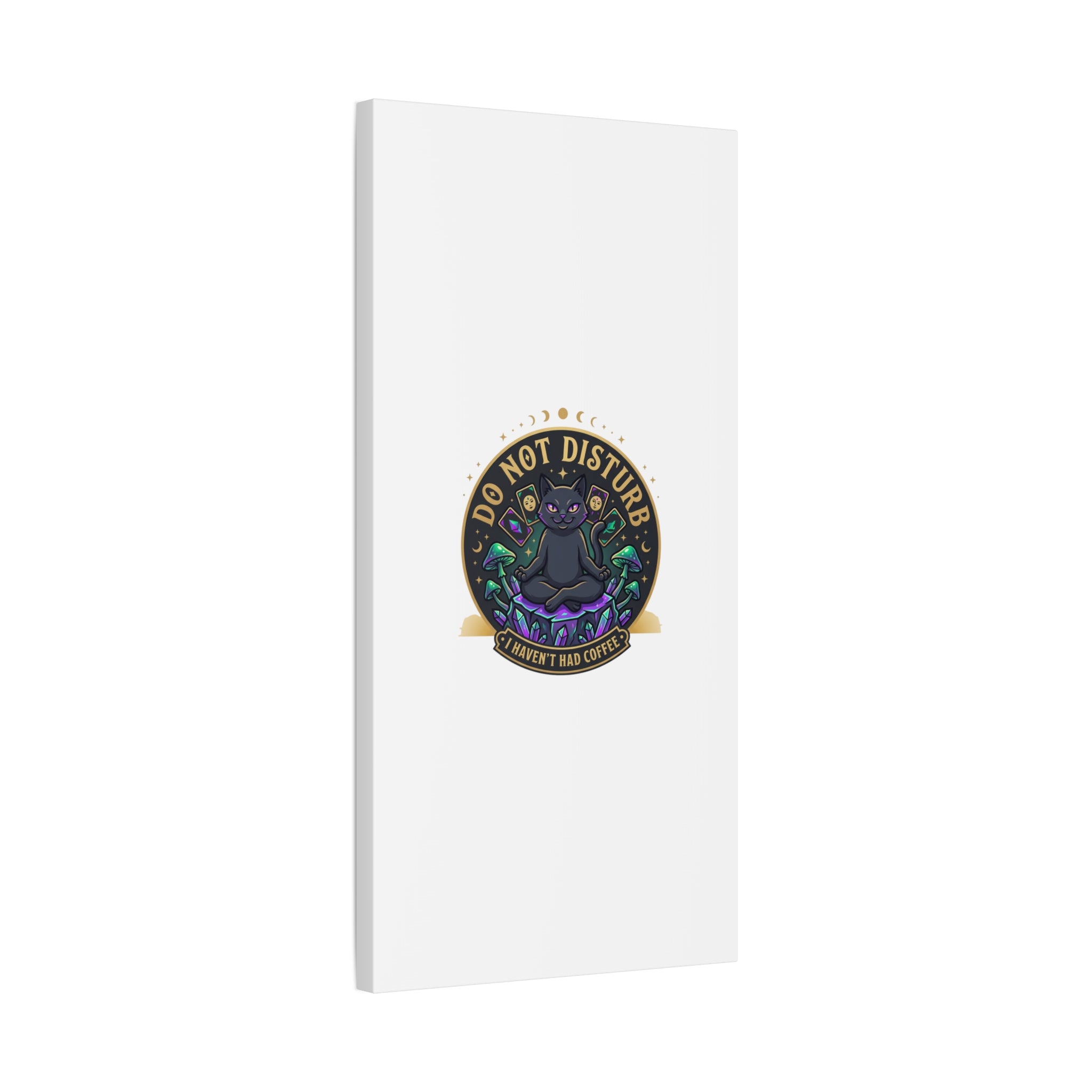 Do Not Disturb Cat Meditation Matte Canvas | witchy, goblincore