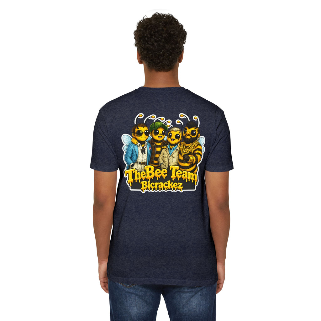 Bee Team Graphic T-Shirt — 'The Bee Team Bcrackez' Cartoon Logo Tee