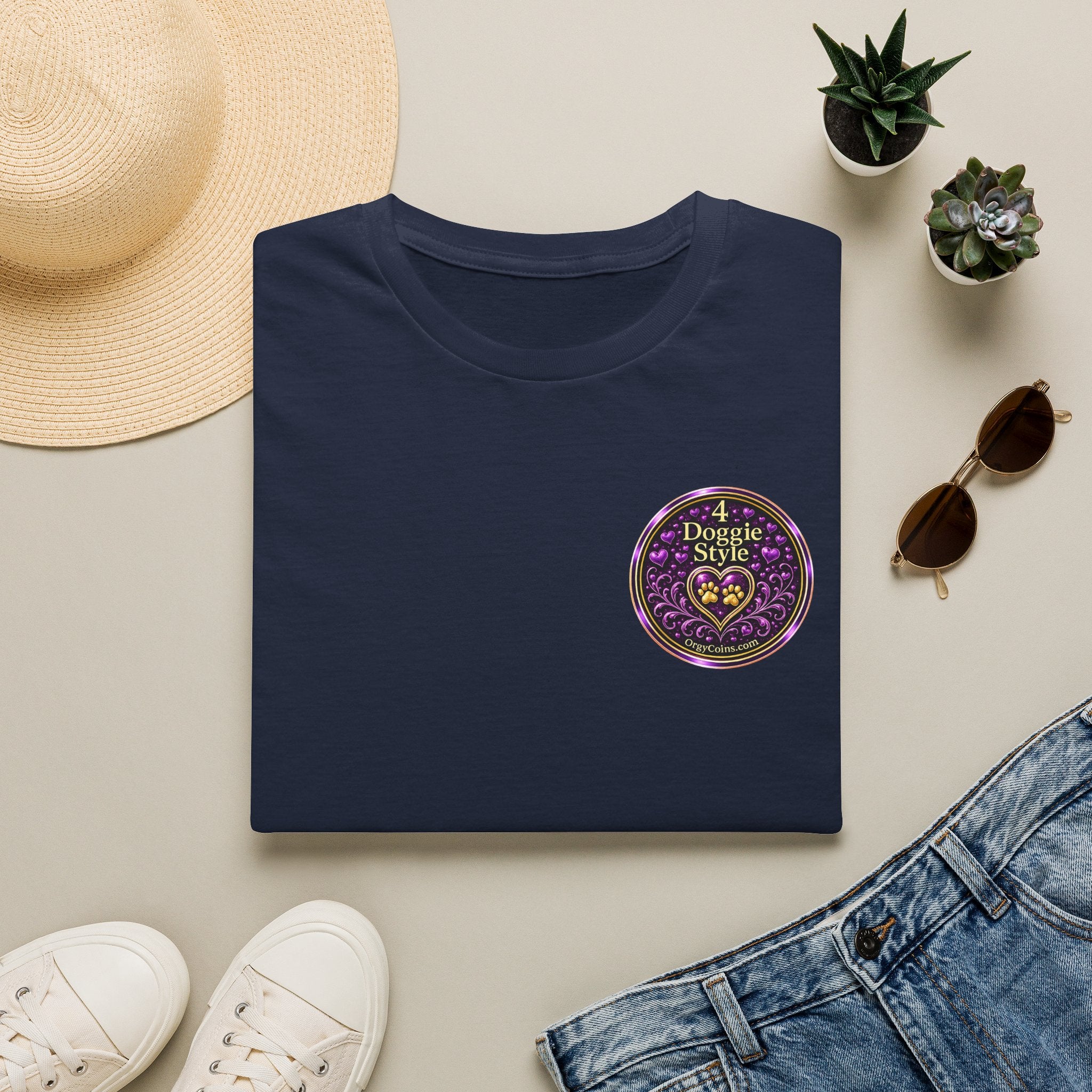 Doggie Style Heart Logo T-Shirt — Orgy Coin 4