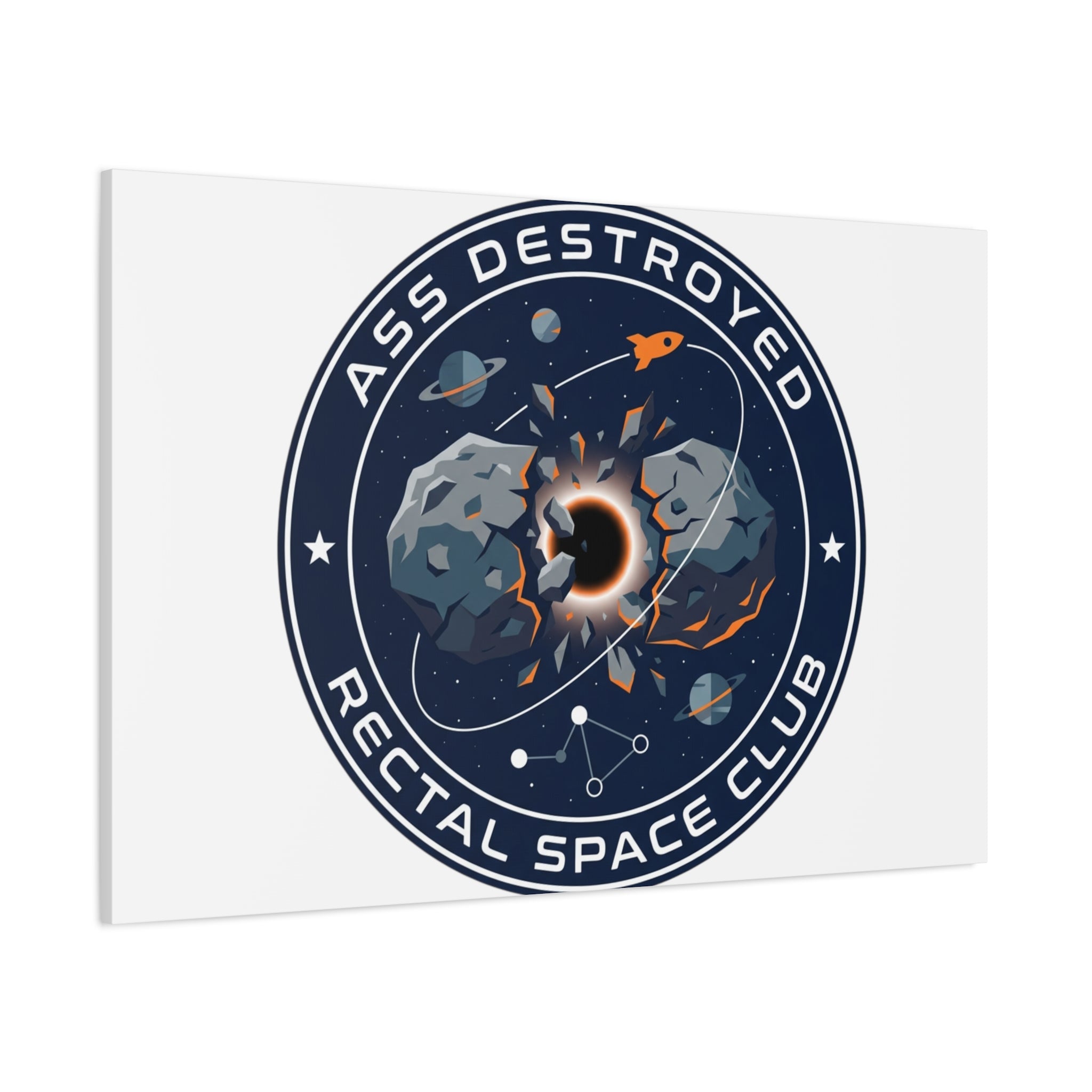 Cosmic Mission Patch Canvas | Space, Rocket, Astronaut, Deep Space