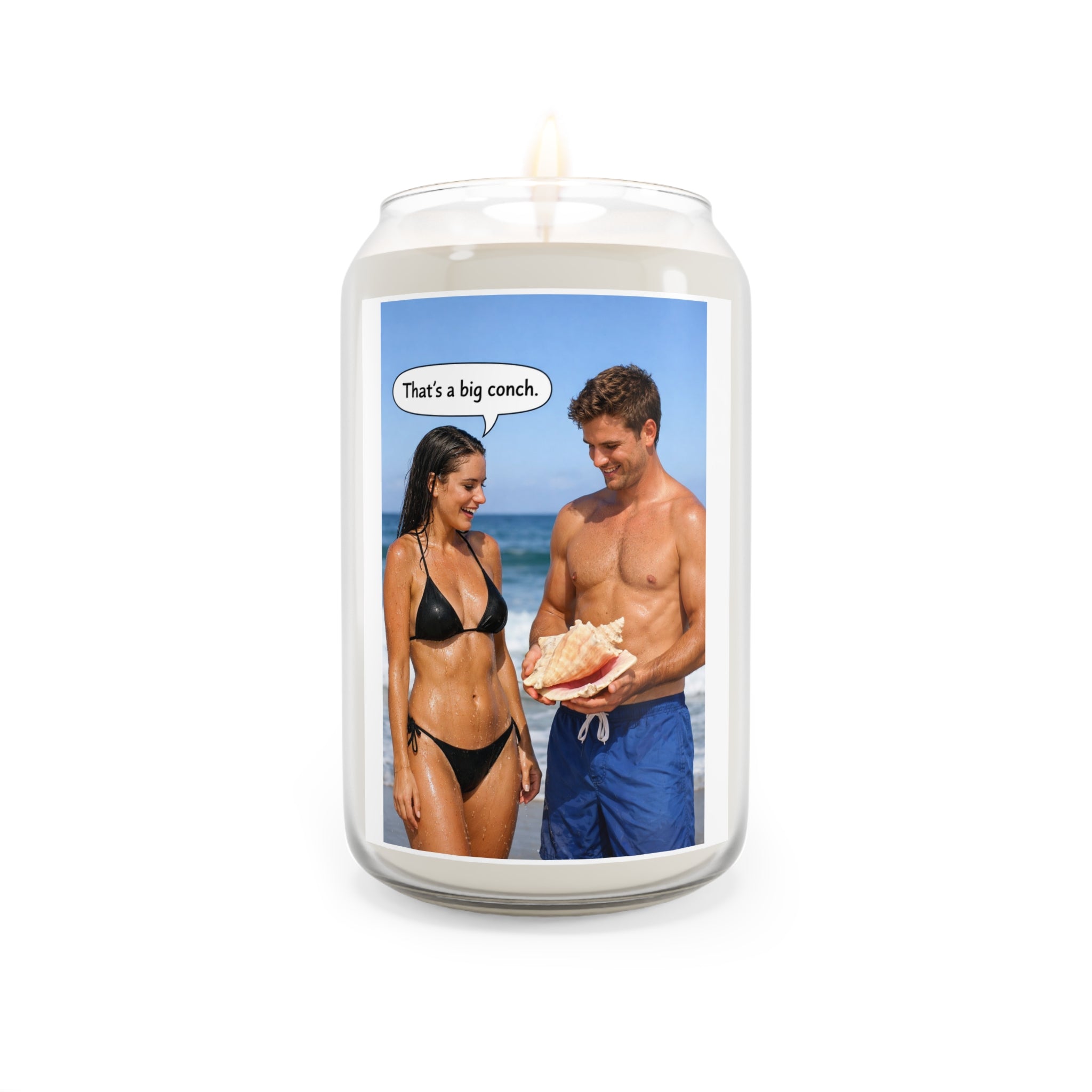 Scented Candle — Beach Humor "That's a big conch." Soy 13.75oz