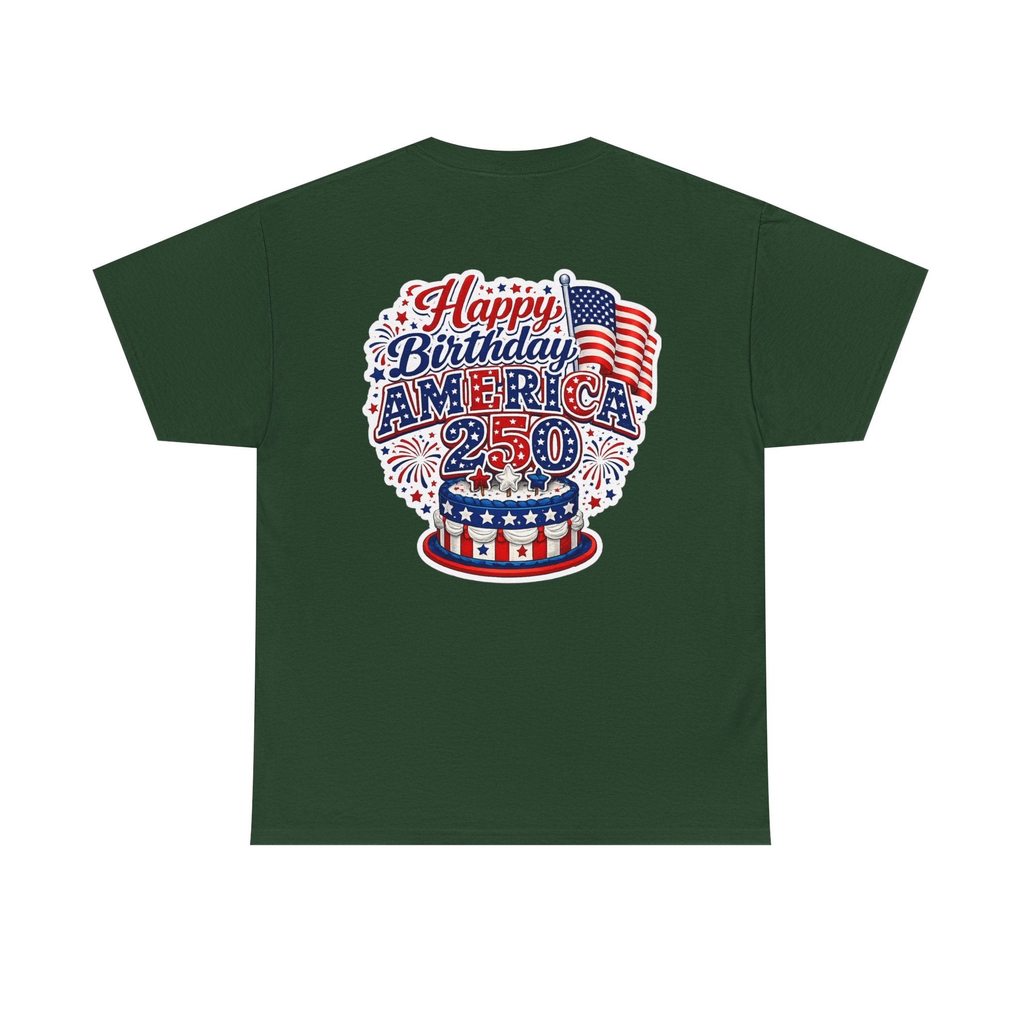 American Flag Hot Air Balloon Tee — "Happy Birthday America 250" Patriotic T-Shirt