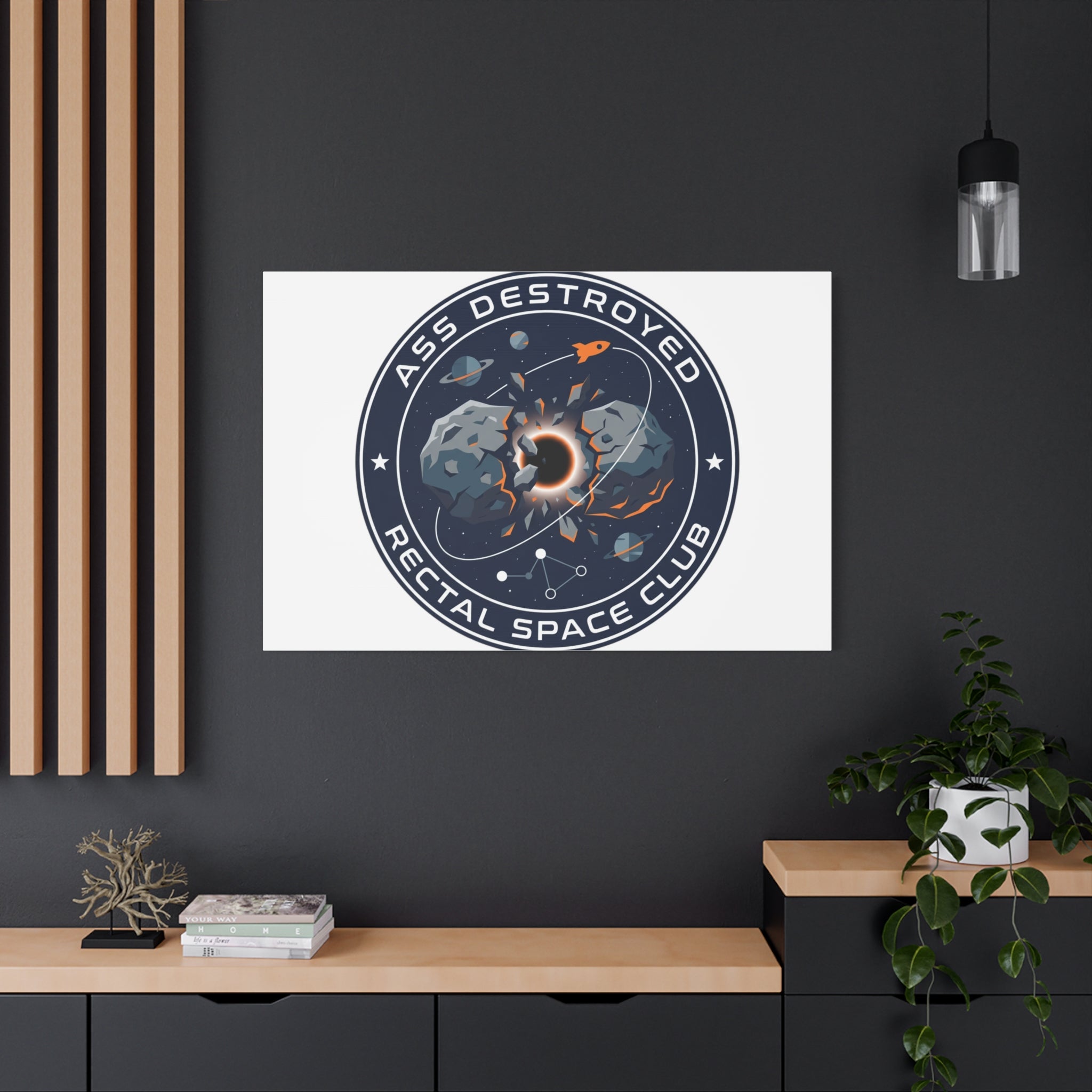 Cosmic Mission Patch Canvas | Space, Rocket, Astronaut, Deep Space