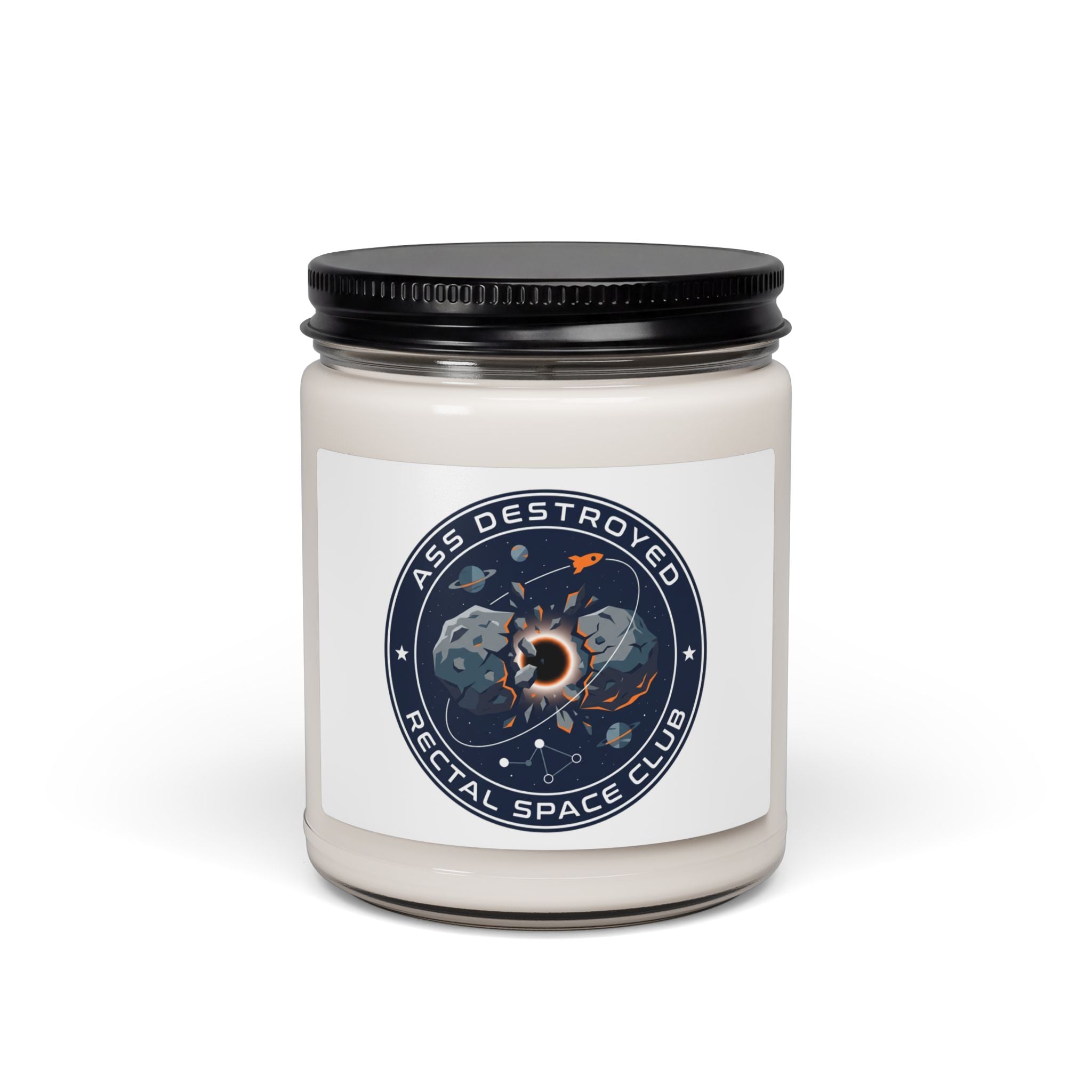 Cosmic Mission Patch Candle, Soy 9oz | Space, Astronaut, Mission Patch