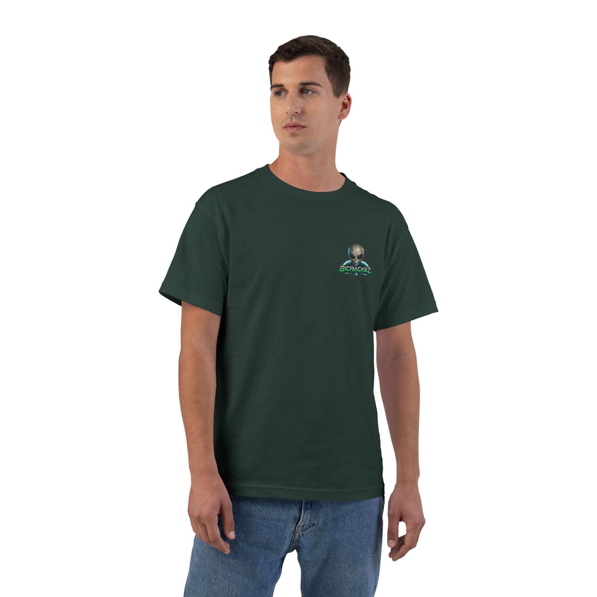 Alien Meditation Graphic T-Shirt — 'See No Evil' Trio Sci‑Fi Tee