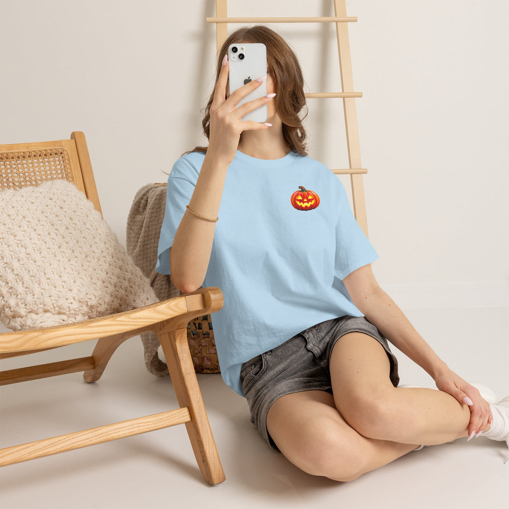 Halloween Raccoon Tee — Cute Jack-o'-Lantern "Happy Halloween" Shirt