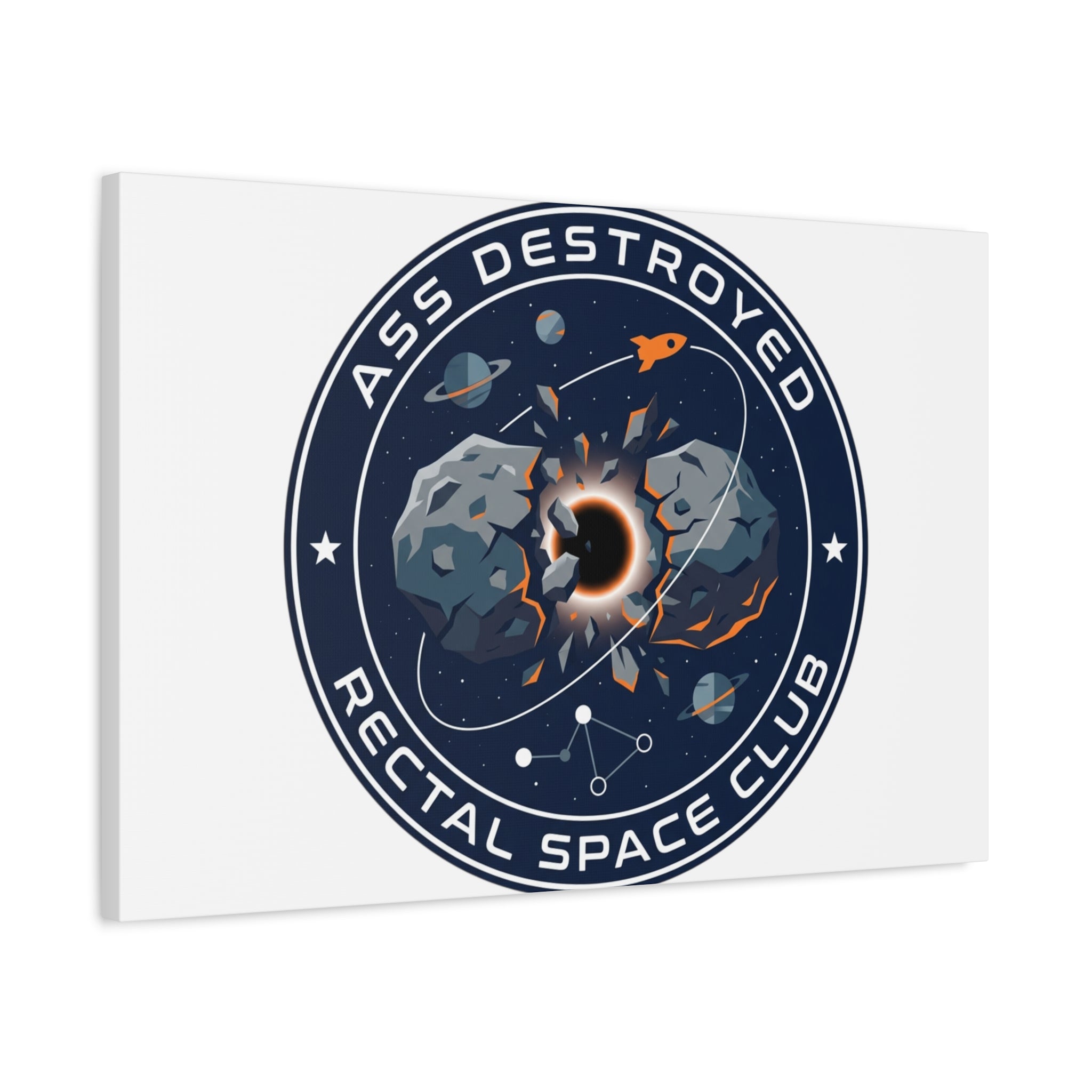 Cosmic Mission Patch Canvas | Space, Rocket, Astronaut, Deep Space