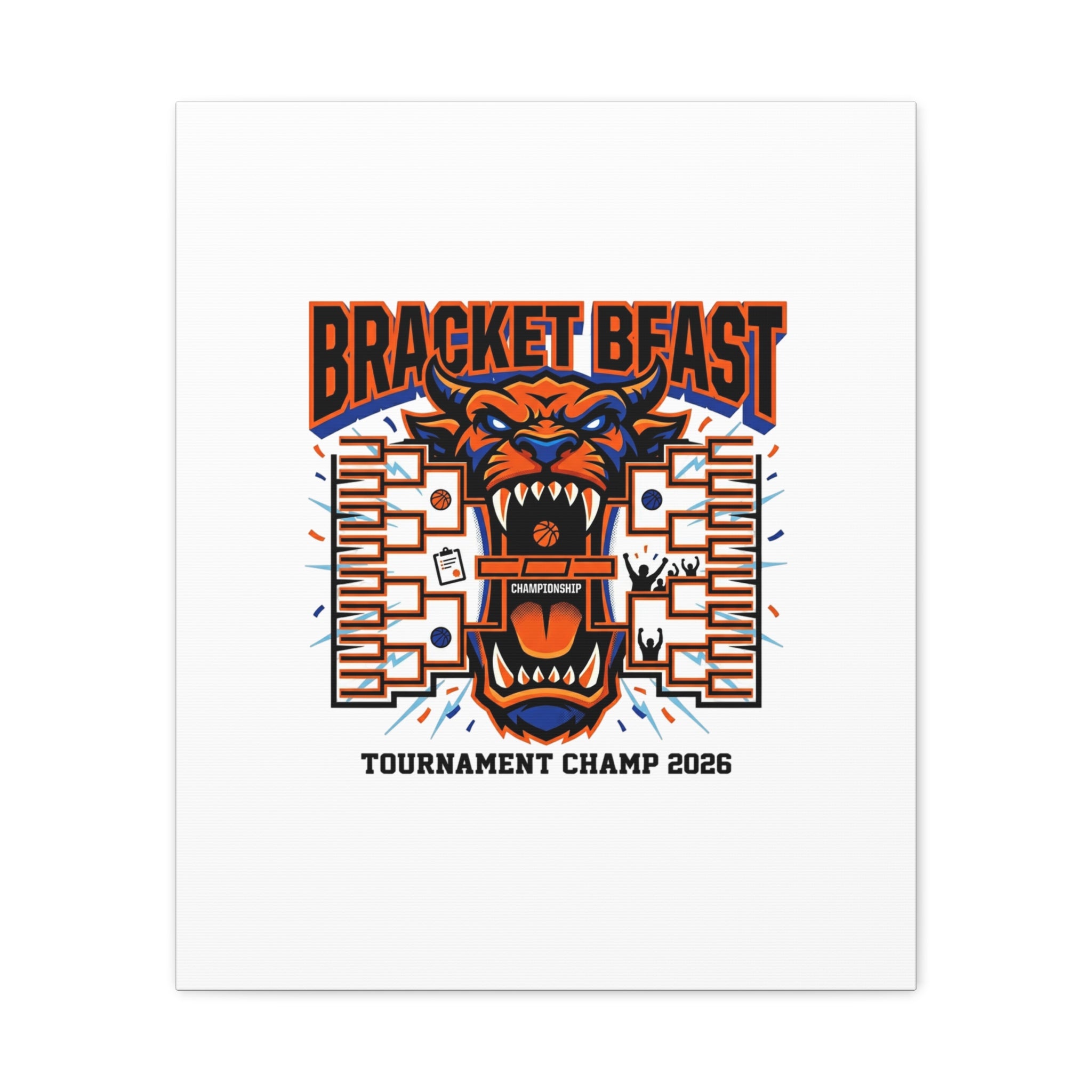 Bracket Beast Canvas | College Tournament Bracket, Gameday Hoops 2026