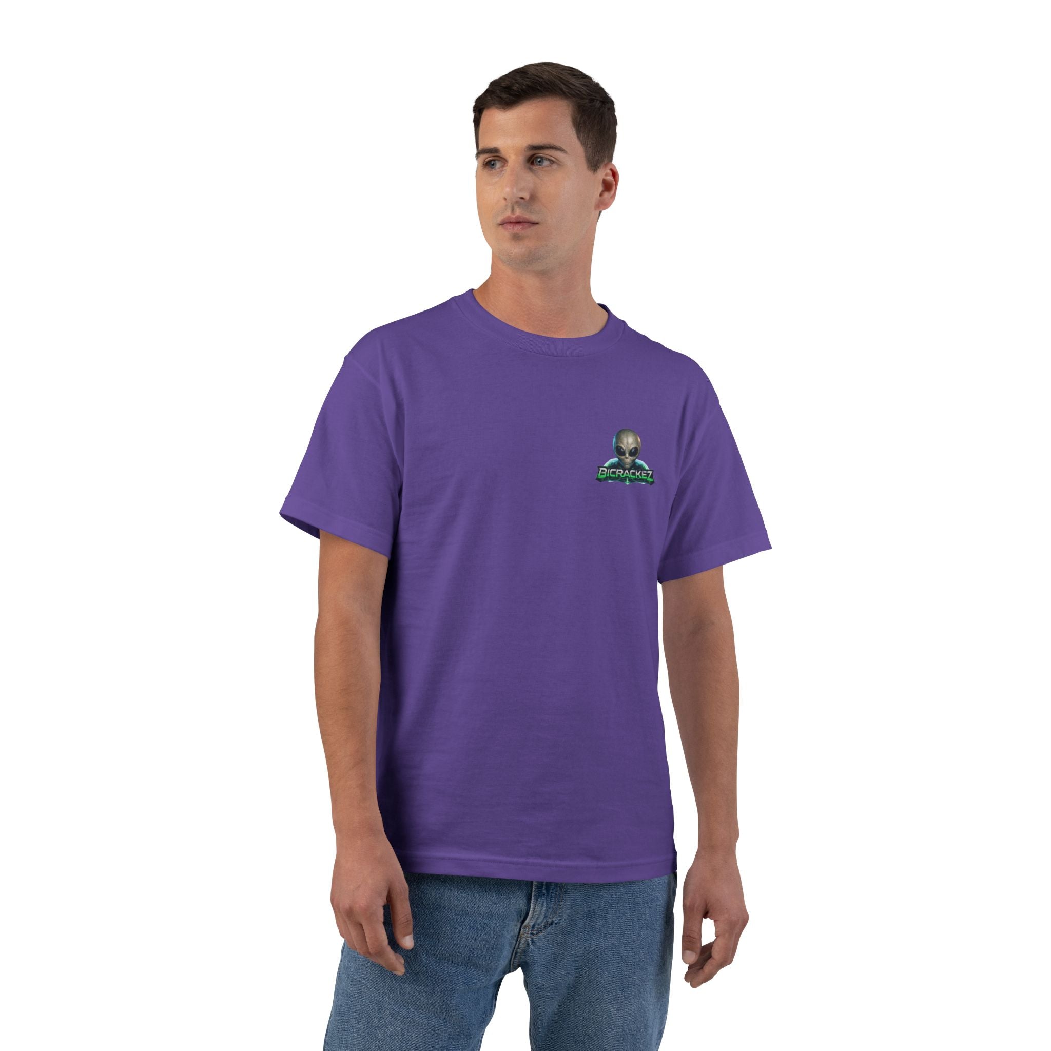 Alien Meditation Graphic T-Shirt — 'See No Evil' Trio Sci‑Fi Tee