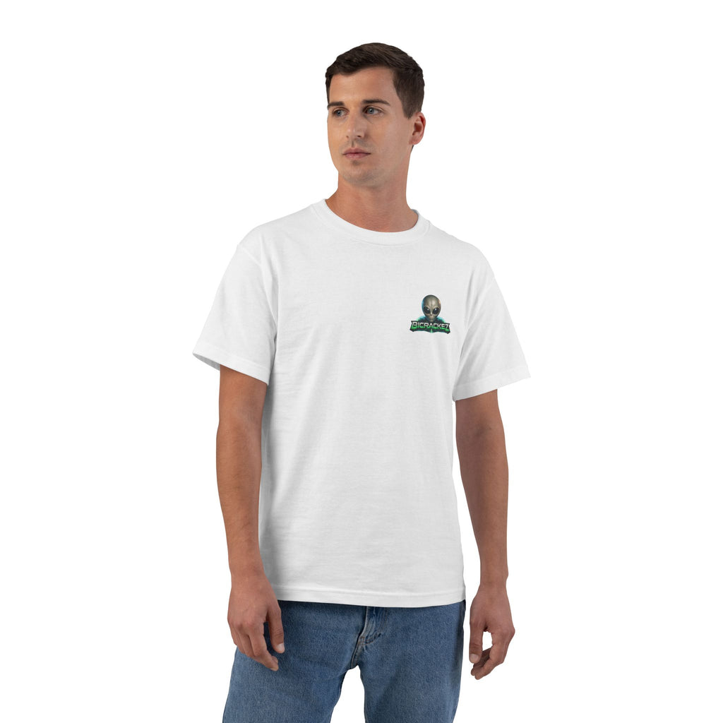 Alien Meditation Graphic T-Shirt — 'See No Evil' Trio Sci‑Fi Tee