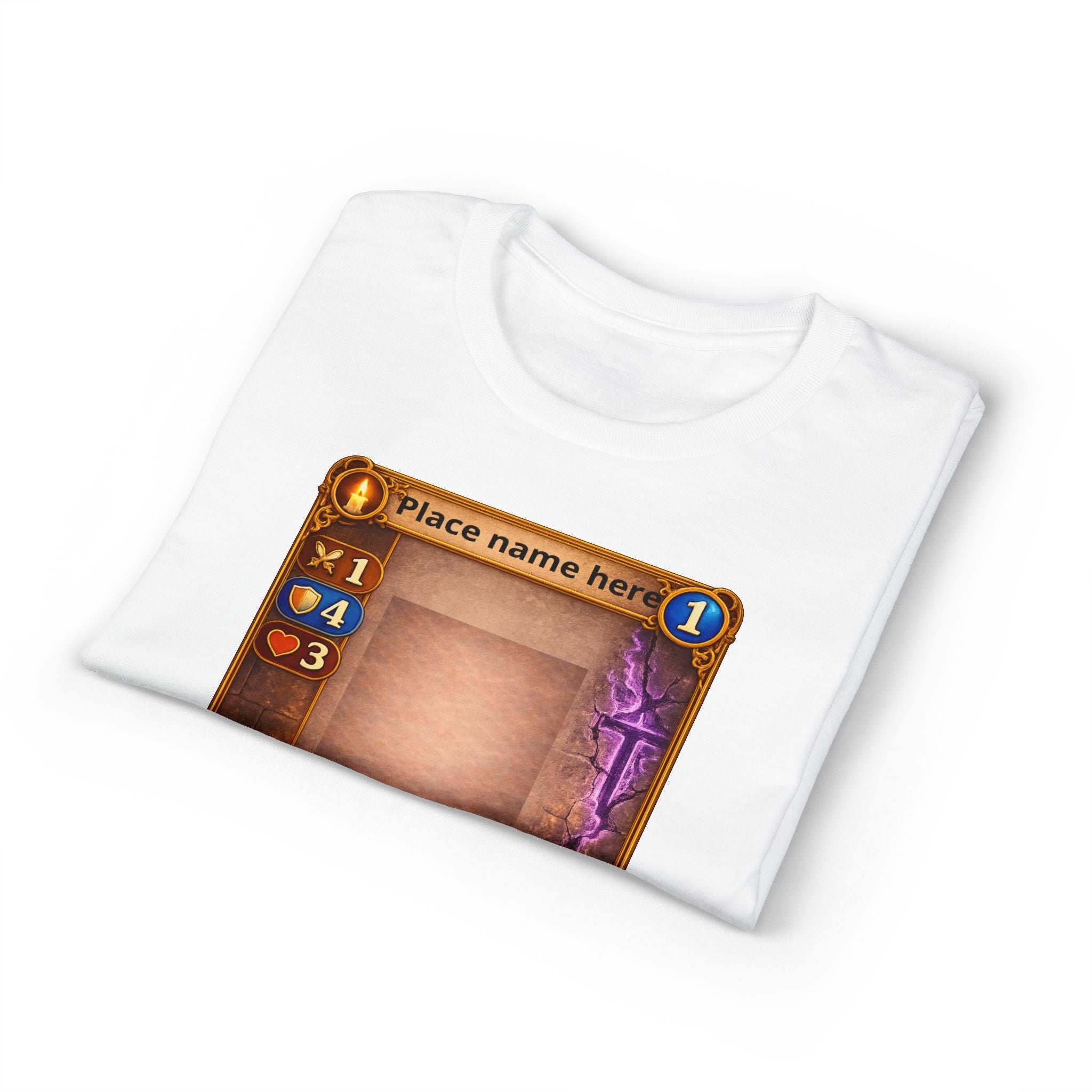 Trading Card Game Spell Card T-Shirt — Customizable Fantasy Card Design