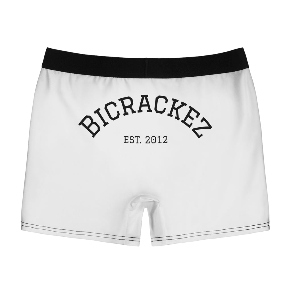 Bicrackez Men's Boxer Briefs — Minimal White AOP Underwear