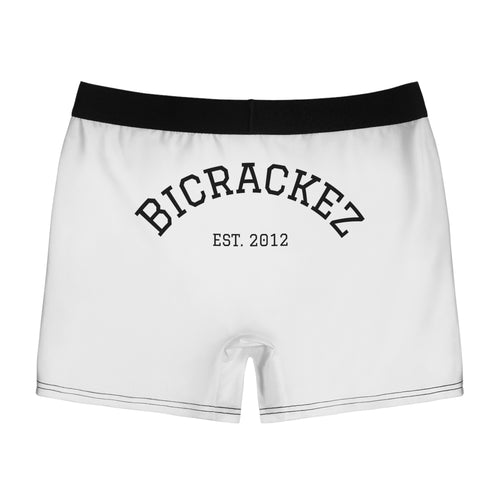 Bicrackez Men's Boxer Briefs — Minimal White AOP Underwear