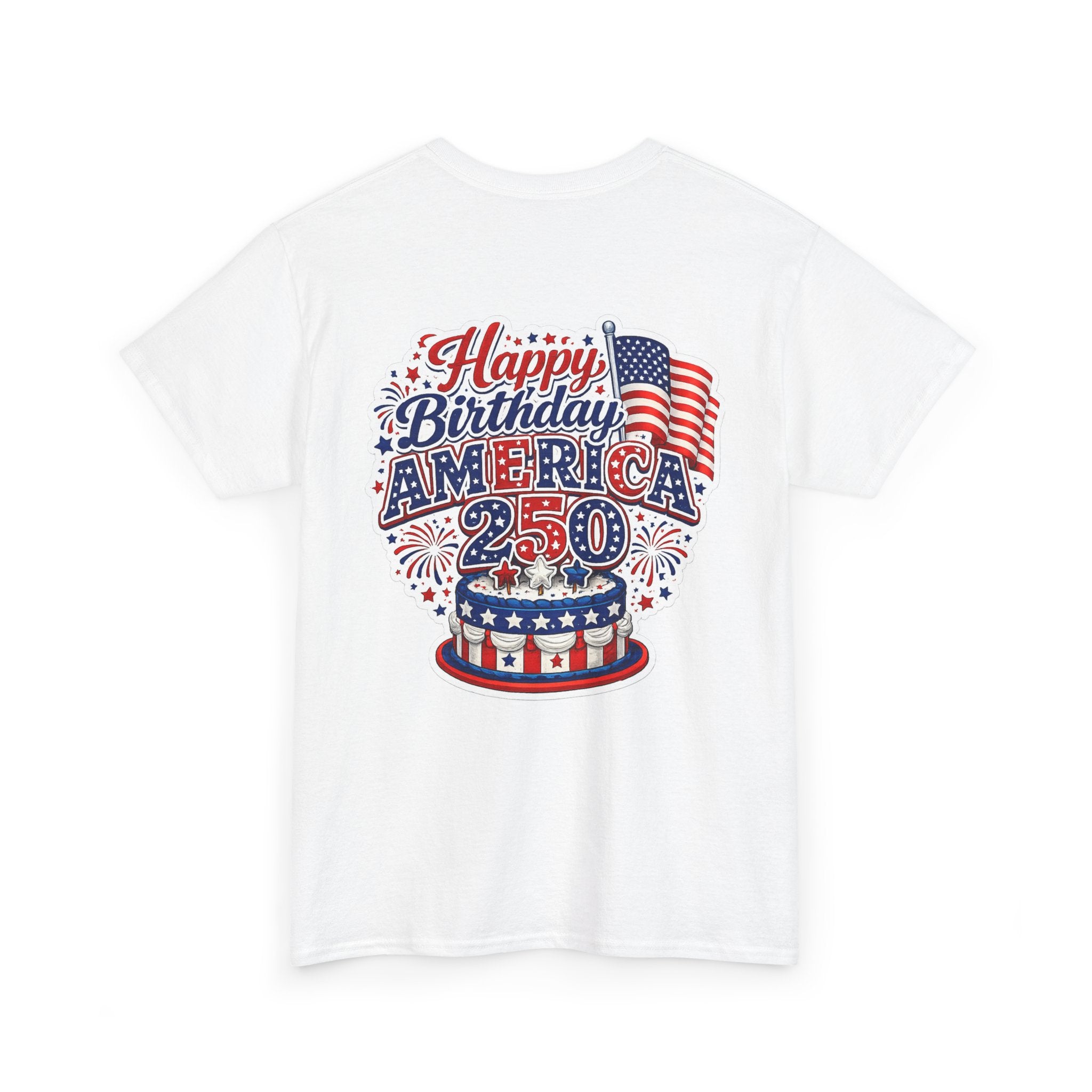 American Flag Hot Air Balloon Tee — "Happy Birthday America 250" Patriotic T-Shirt