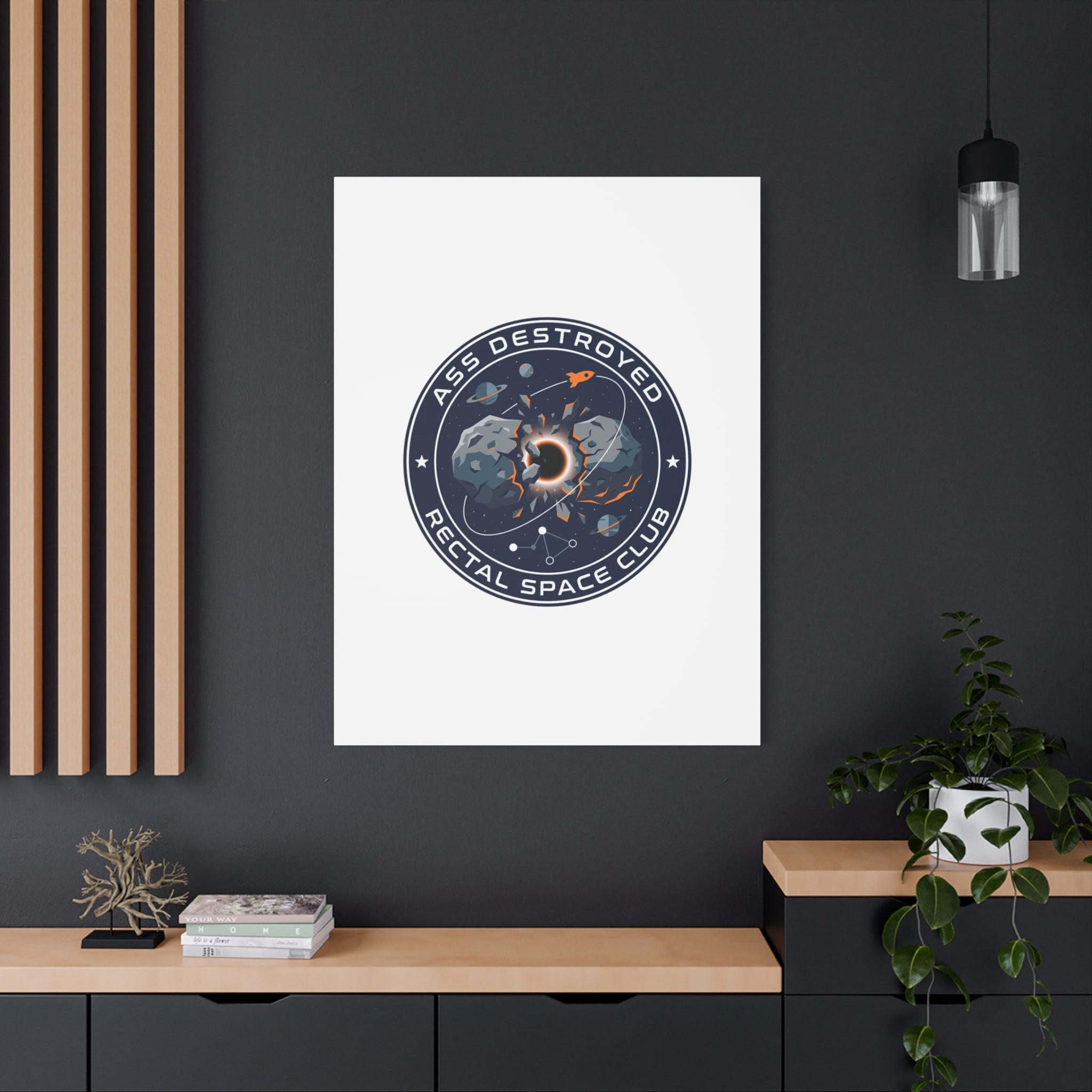 Cosmic Mission Patch Canvas | Space, Rocket, Astronaut, Deep Space