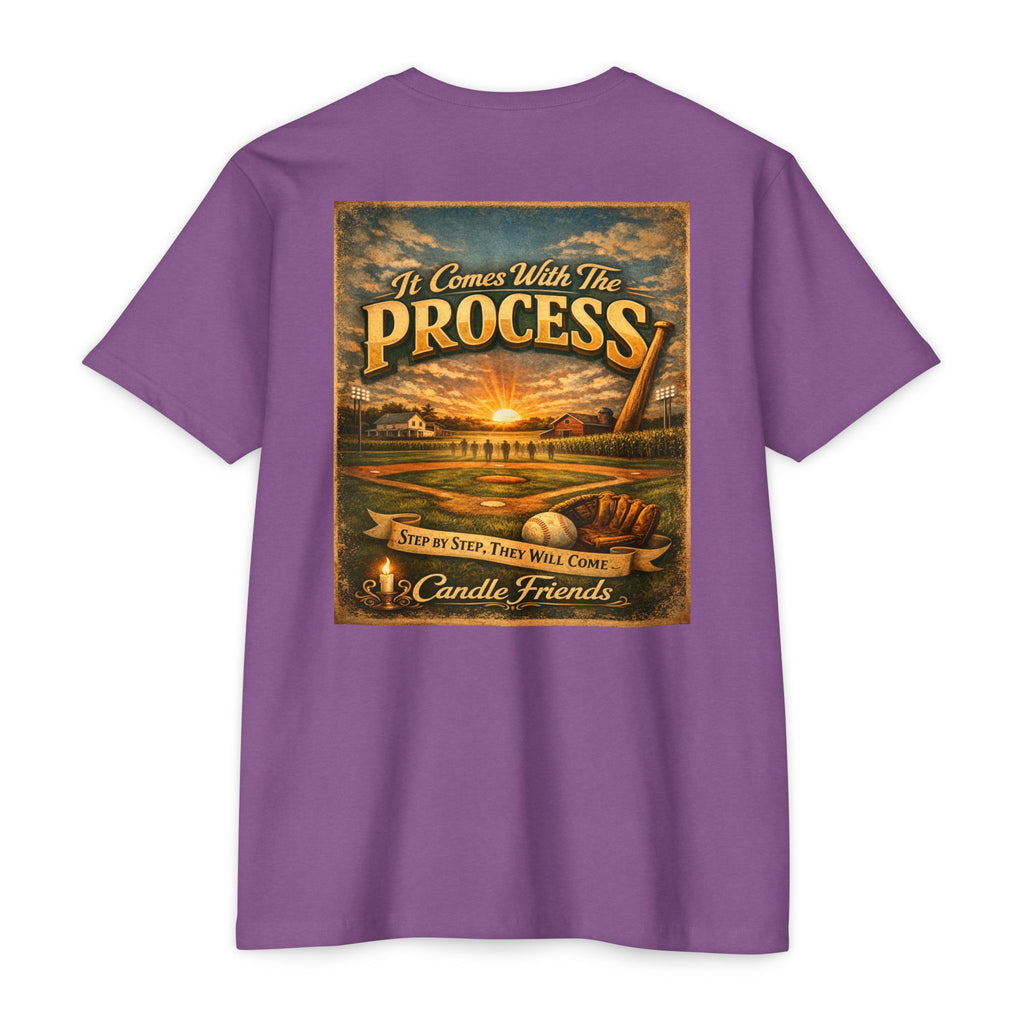 It Comes With The Process T-Shirt — Vintage Sunset 'Step By Step' Graphic Tee