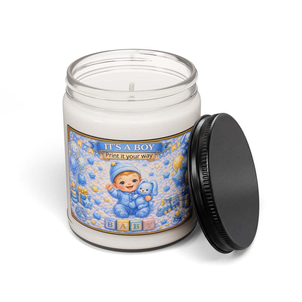 Baby Boy Scented Soy Candle 9oz — "It's a Boy" Nursery Gift