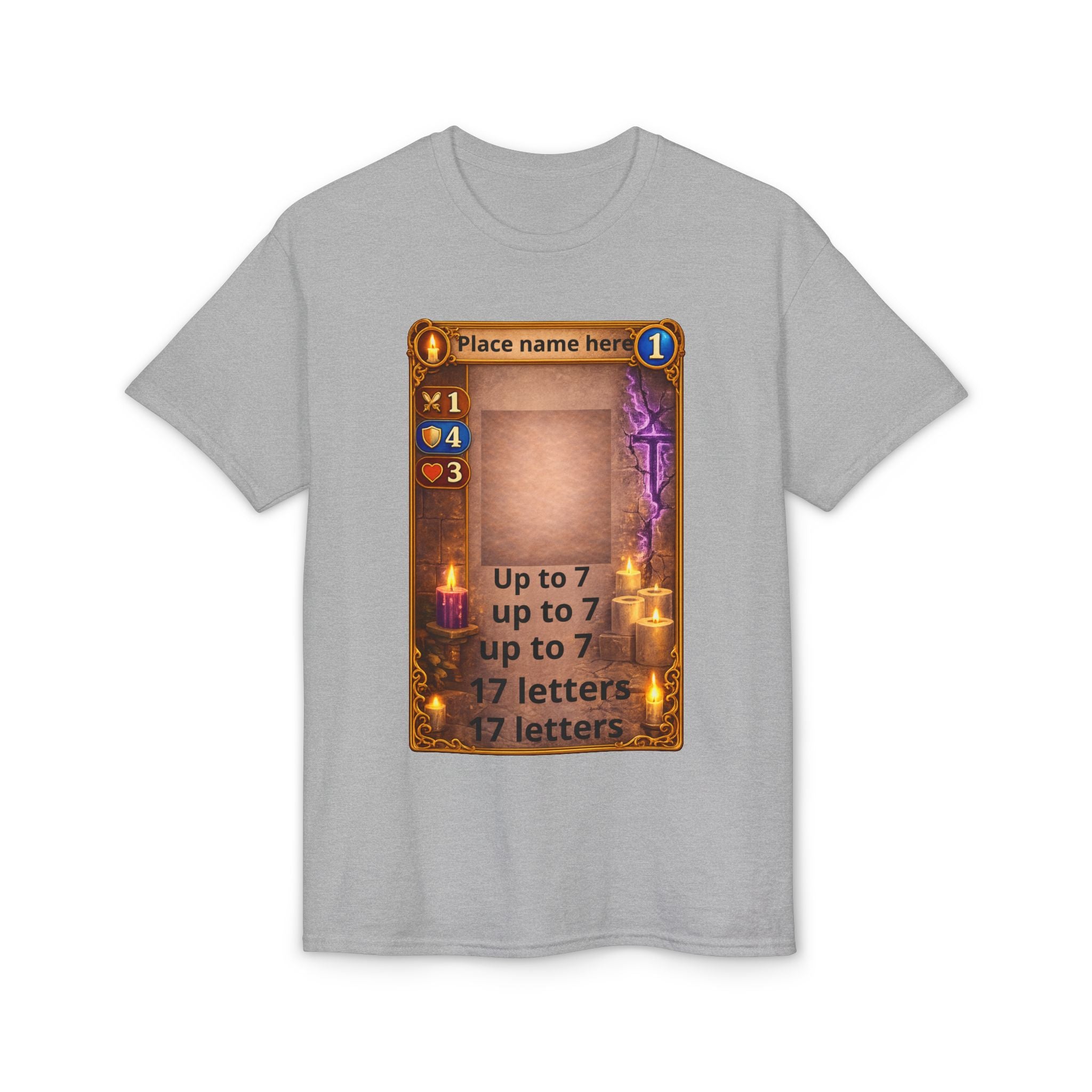 Trading Card Game Spell Card T-Shirt — Customizable Fantasy Card Design