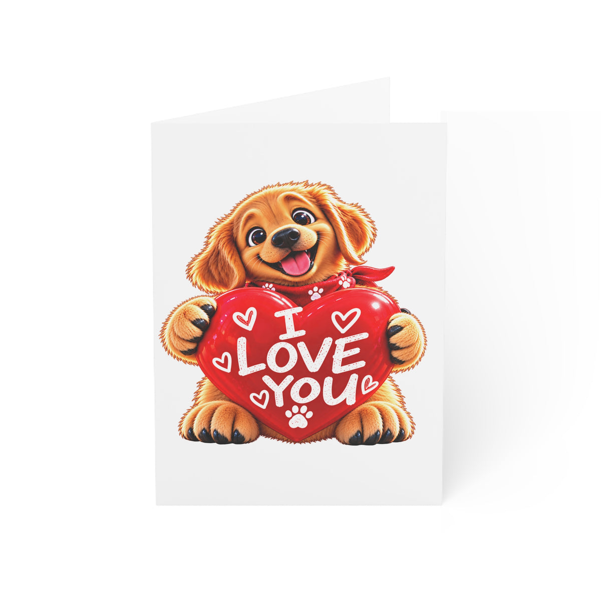 I Love You Golden Retriever Greeting Card – Say It Your Way ❤️🐾