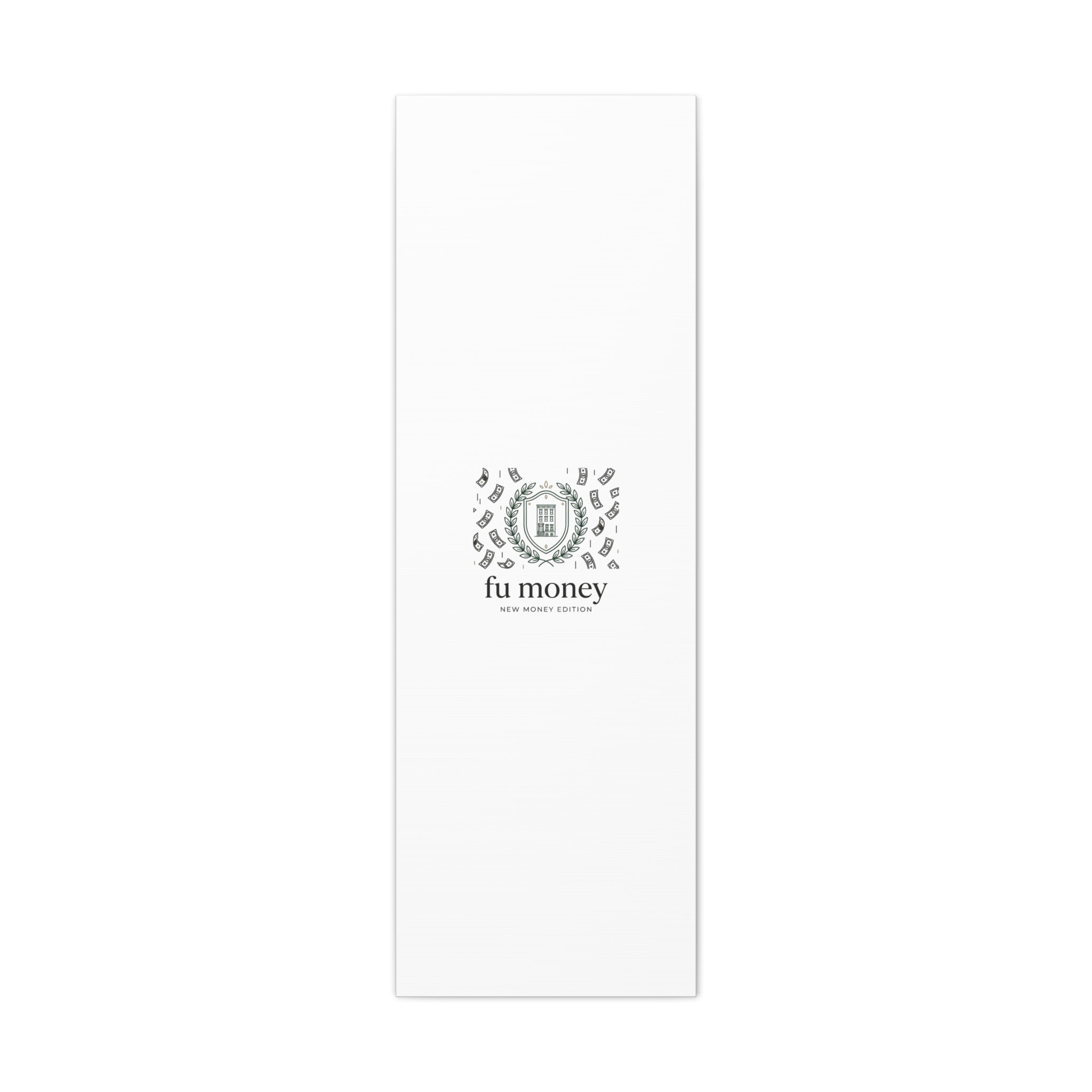 fu money Canvas |New Money Minimalist, Quiet Luxury, Serif Monochrome
