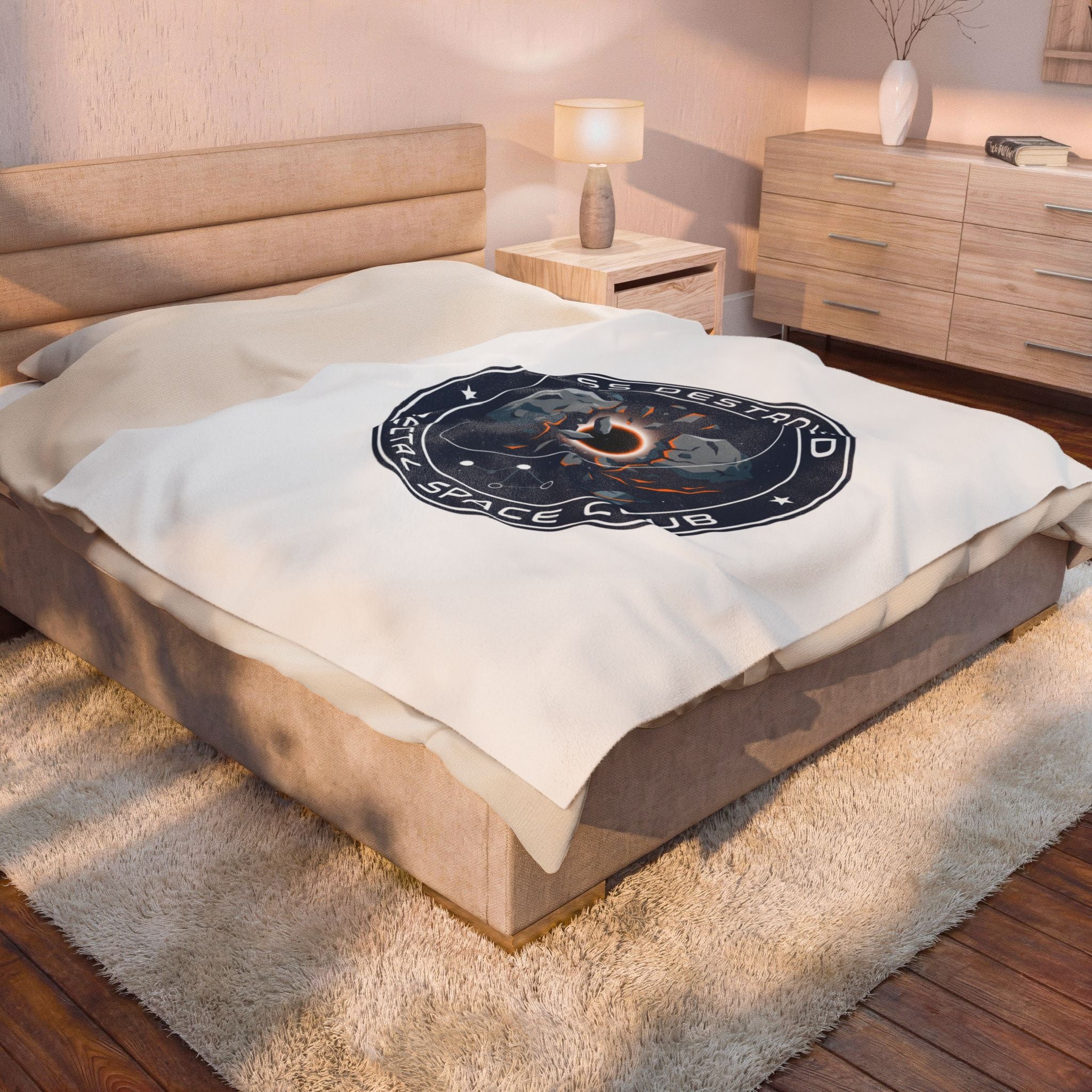 Rectal Space Club Mission Patch Blanket | space, astronaut, mission patch