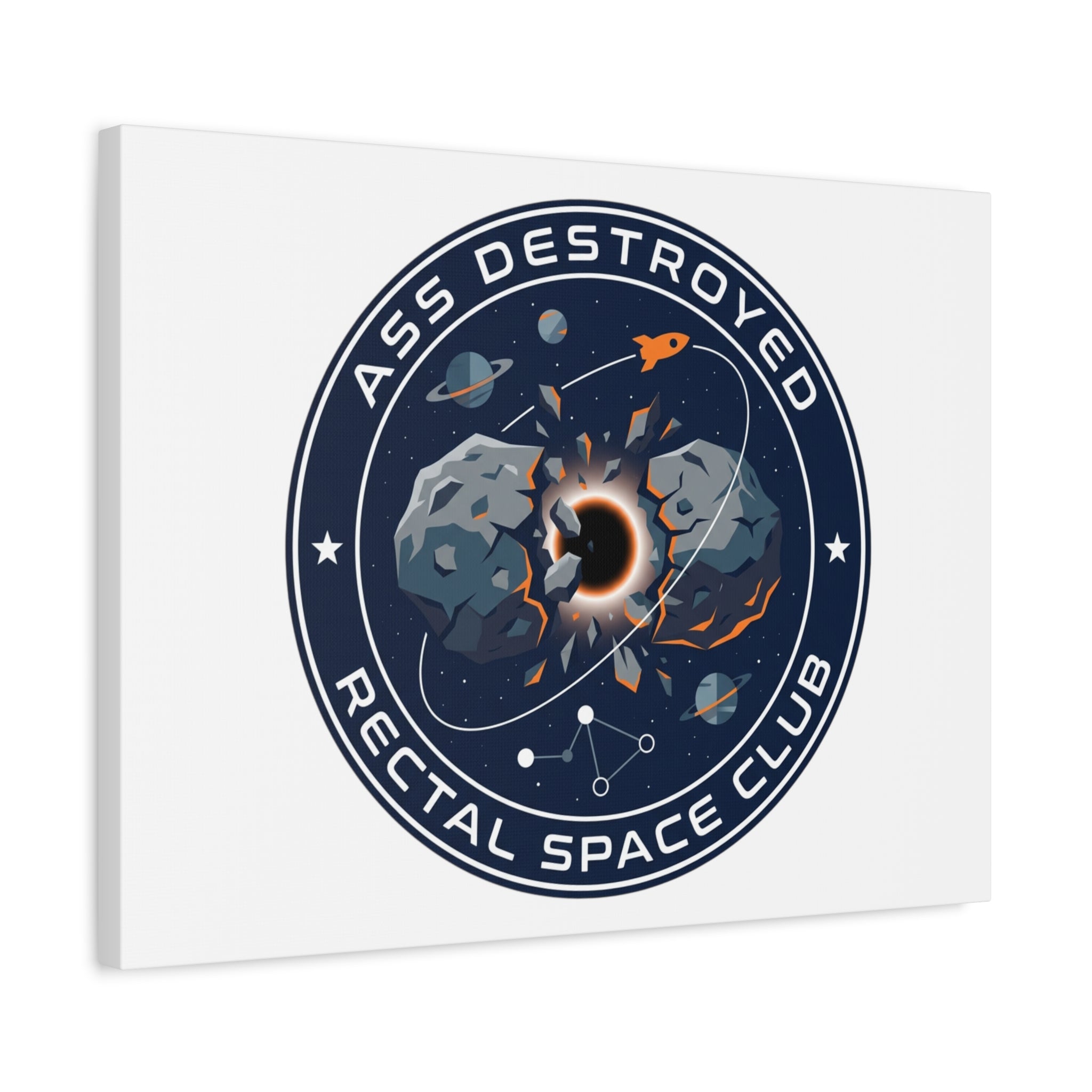 Cosmic Mission Patch Canvas | Space, Rocket, Astronaut, Deep Space