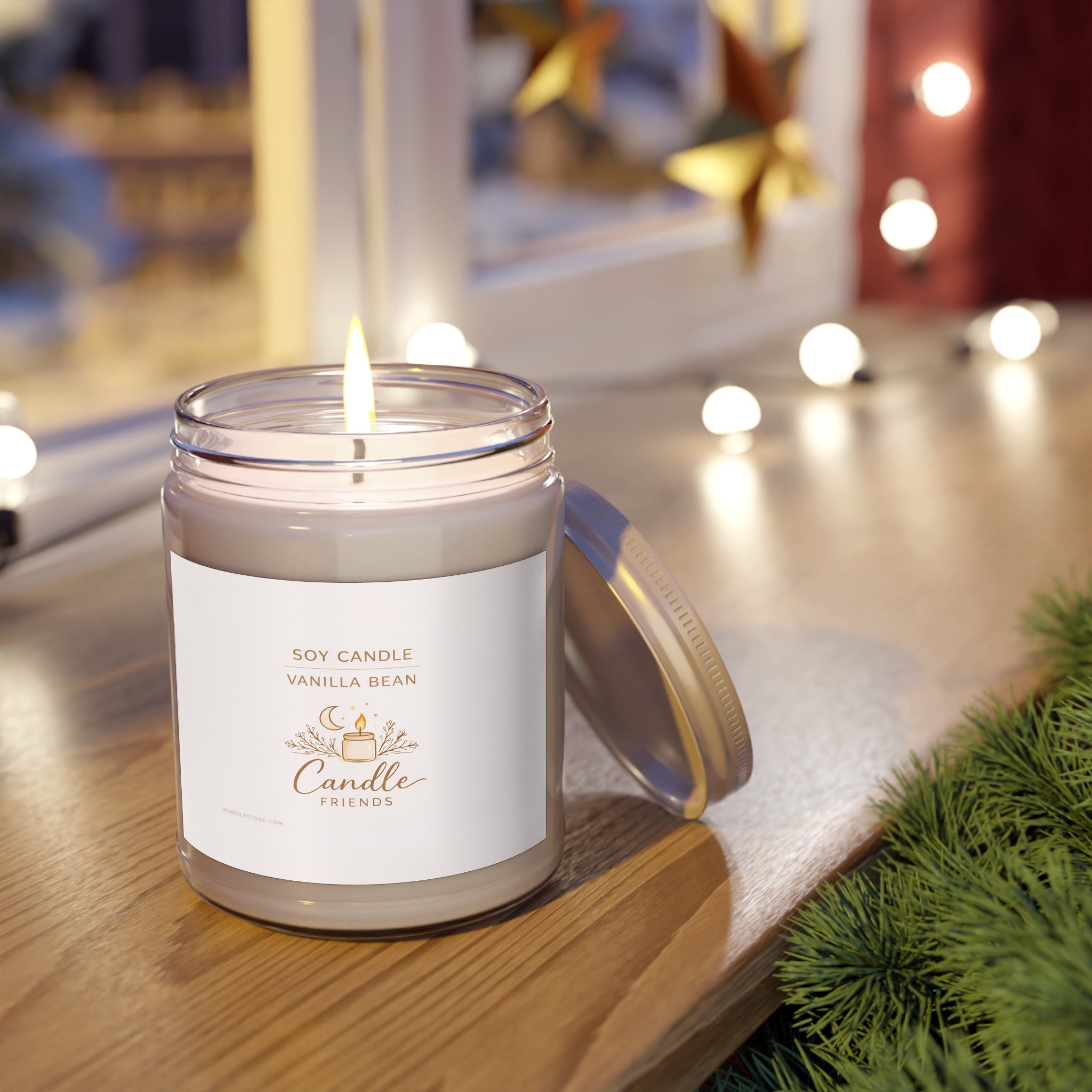 Exigent Scented Soy Candles with White Lid, 9oz