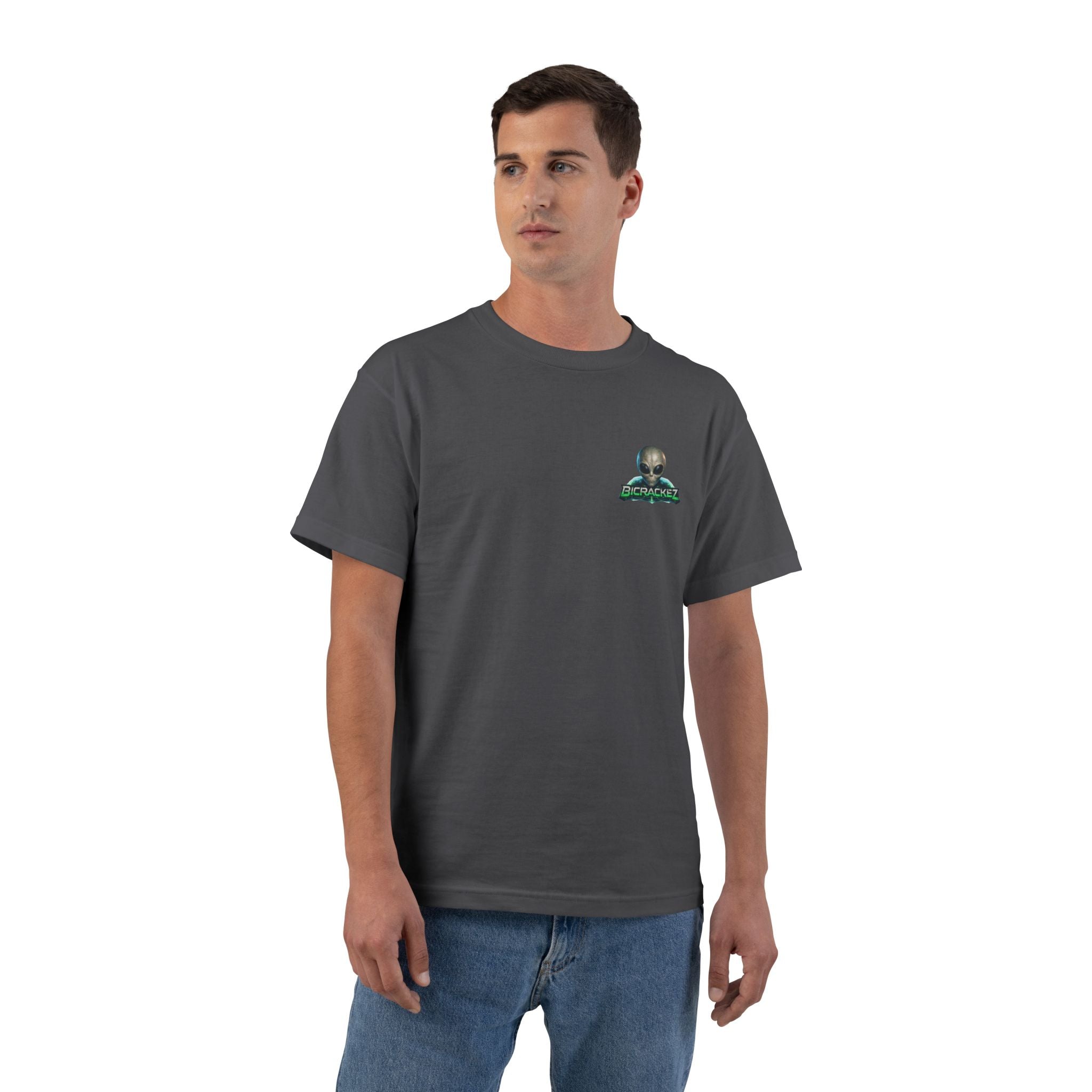 Alien Meditation Graphic T-Shirt — 'See No Evil' Trio Sci‑Fi Tee