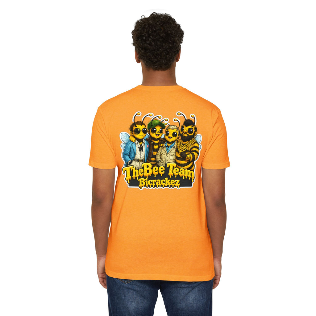 Bee Team Graphic T-Shirt — 'The Bee Team Bcrackez' Cartoon Logo Tee