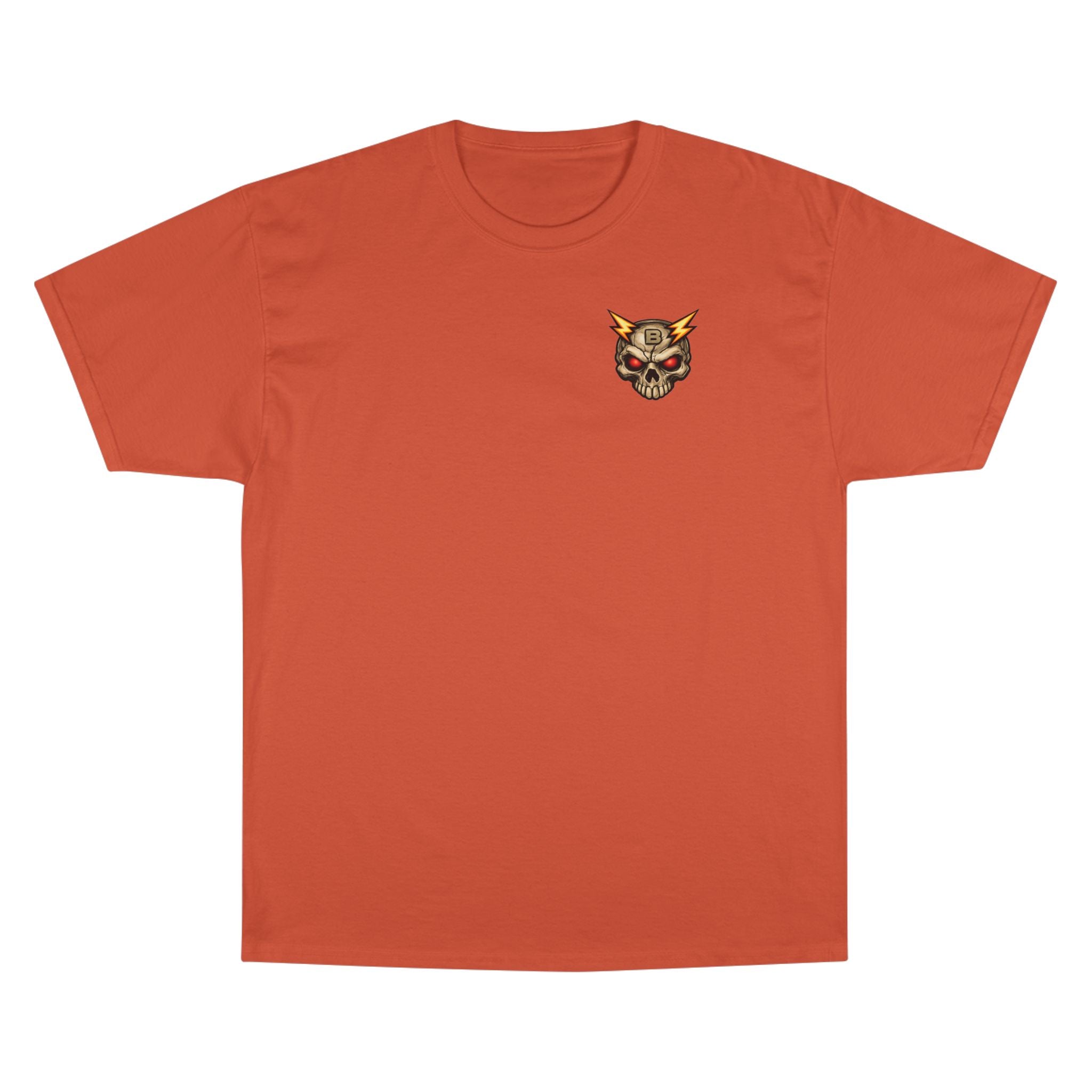 Champion T-Shirt — "I’ll Let You Know When It’s Clear" Gamer Skull Back Print