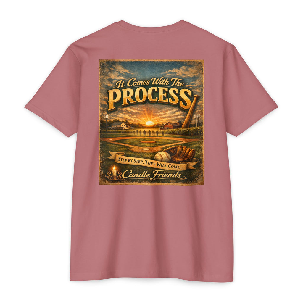 It Comes With The Process T-Shirt — Vintage Sunset 'Step By Step' Graphic Tee