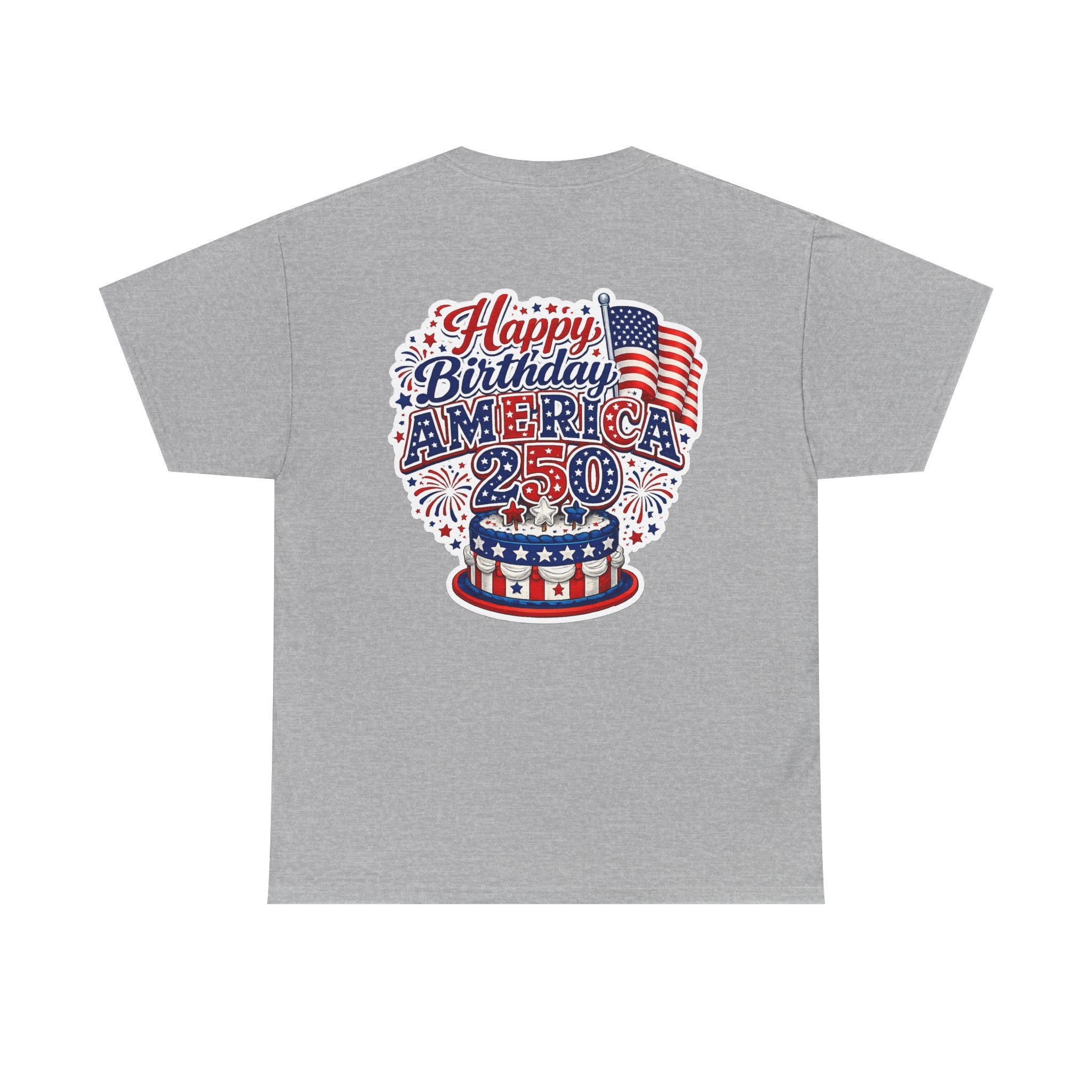 American Flag Hot Air Balloon Tee — "Happy Birthday America 250" Patriotic T-Shirt
