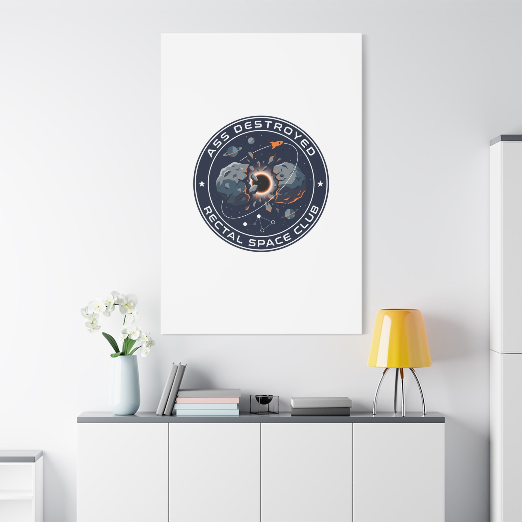 Cosmic Mission Patch Canvas | Space, Rocket, Astronaut, Deep Space