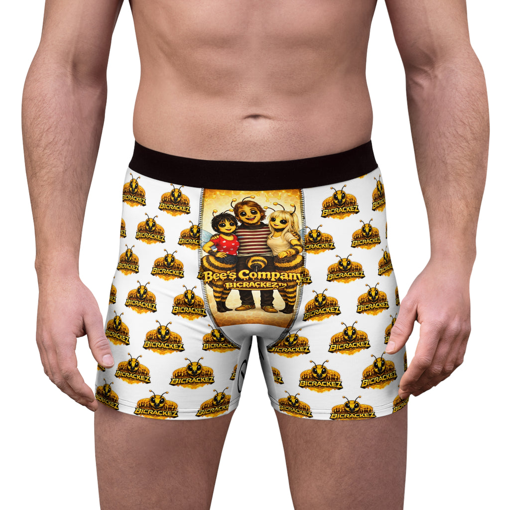 Bee’s Company Logo Boxer Briefs — Novelty Graphic Men’s Underwear