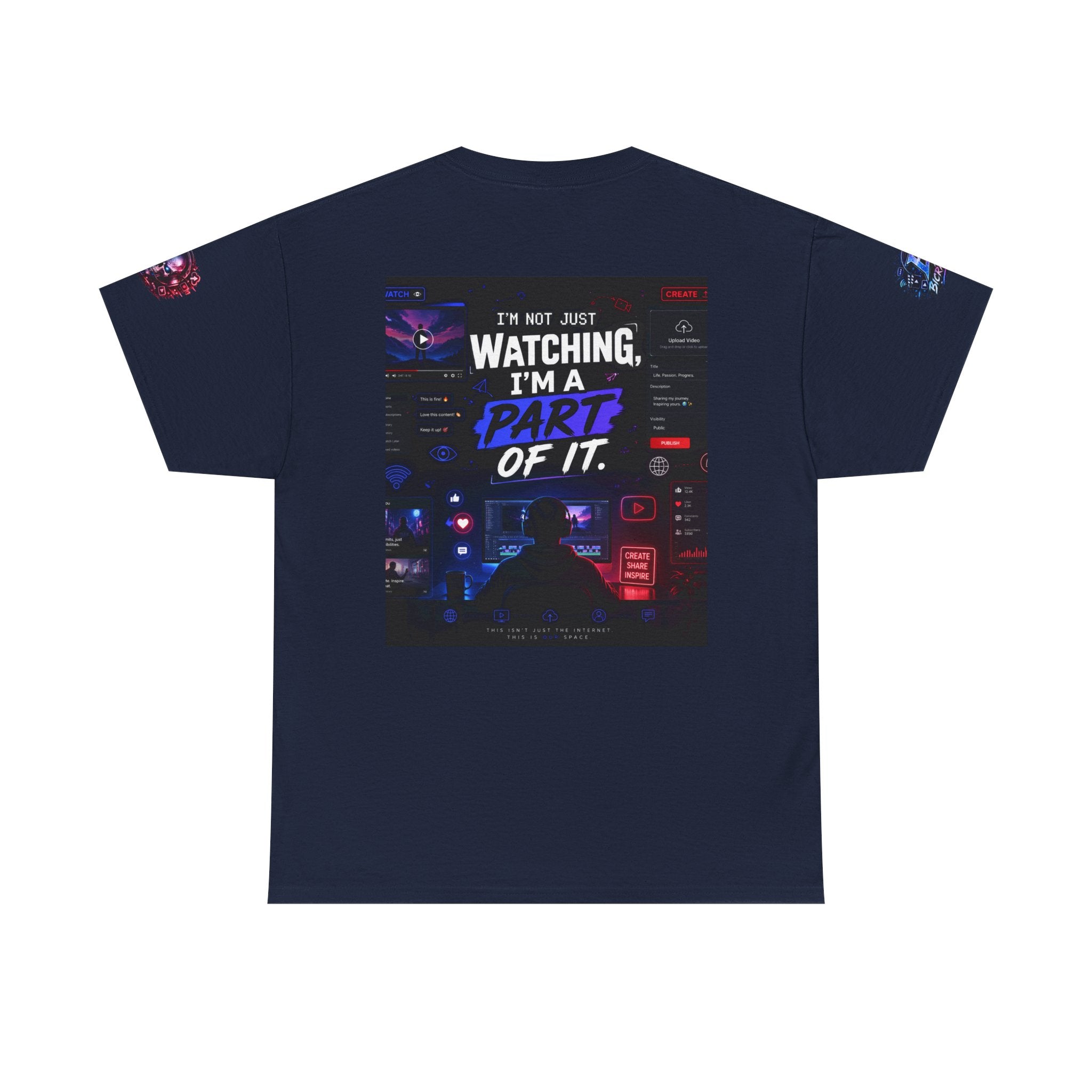 I'm A Part Of It T Shirt — Cyber Night Retro Graphic T-Shirt