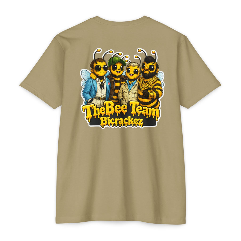 Bee Team Graphic T-Shirt — 'The Bee Team Bcrackez' Cartoon Logo Tee