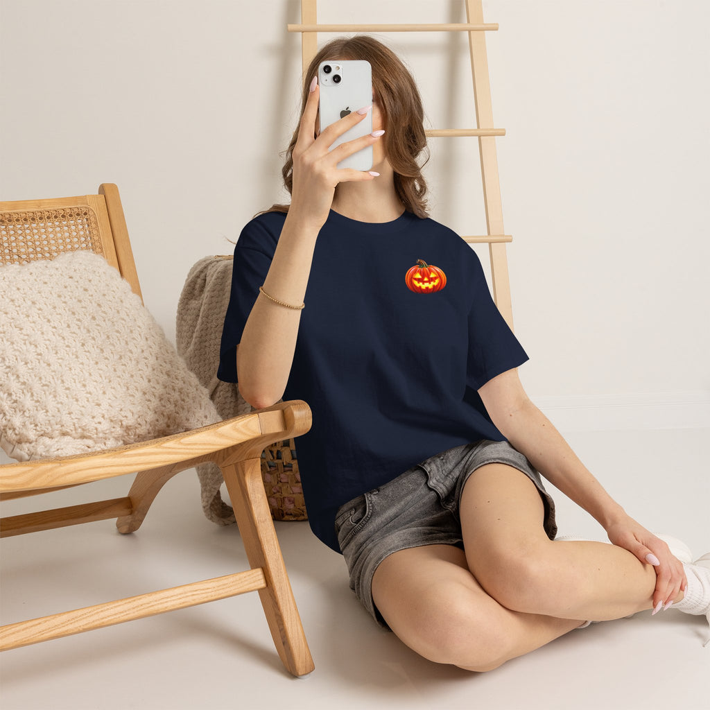 Halloween Raccoon Tee — Cute Jack-o'-Lantern "Happy Halloween" Shirt