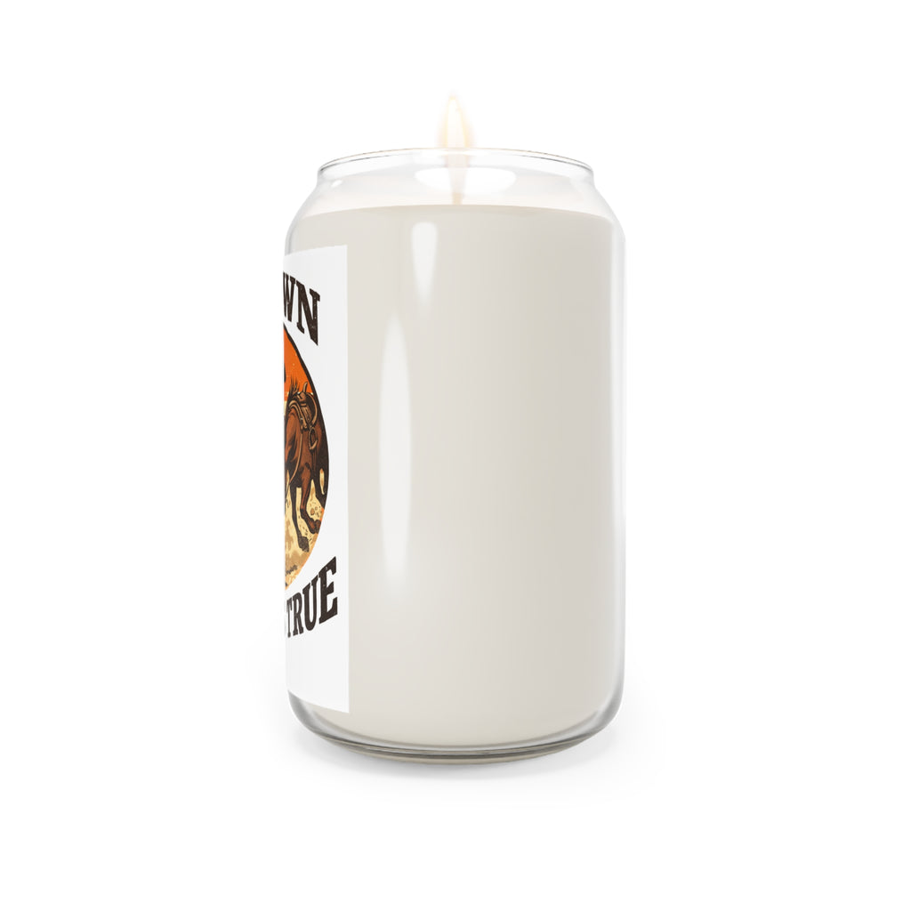 Soy Candle — "Ho Down She Rides True" Western Scented Candle (13.75 oz)