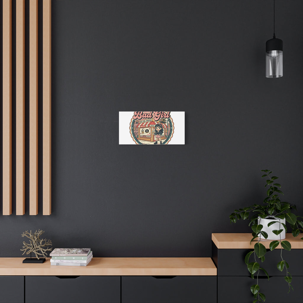 Bad Girl Bodega Canvas Print | Bodega, NYC, Y2K Corner Store Art